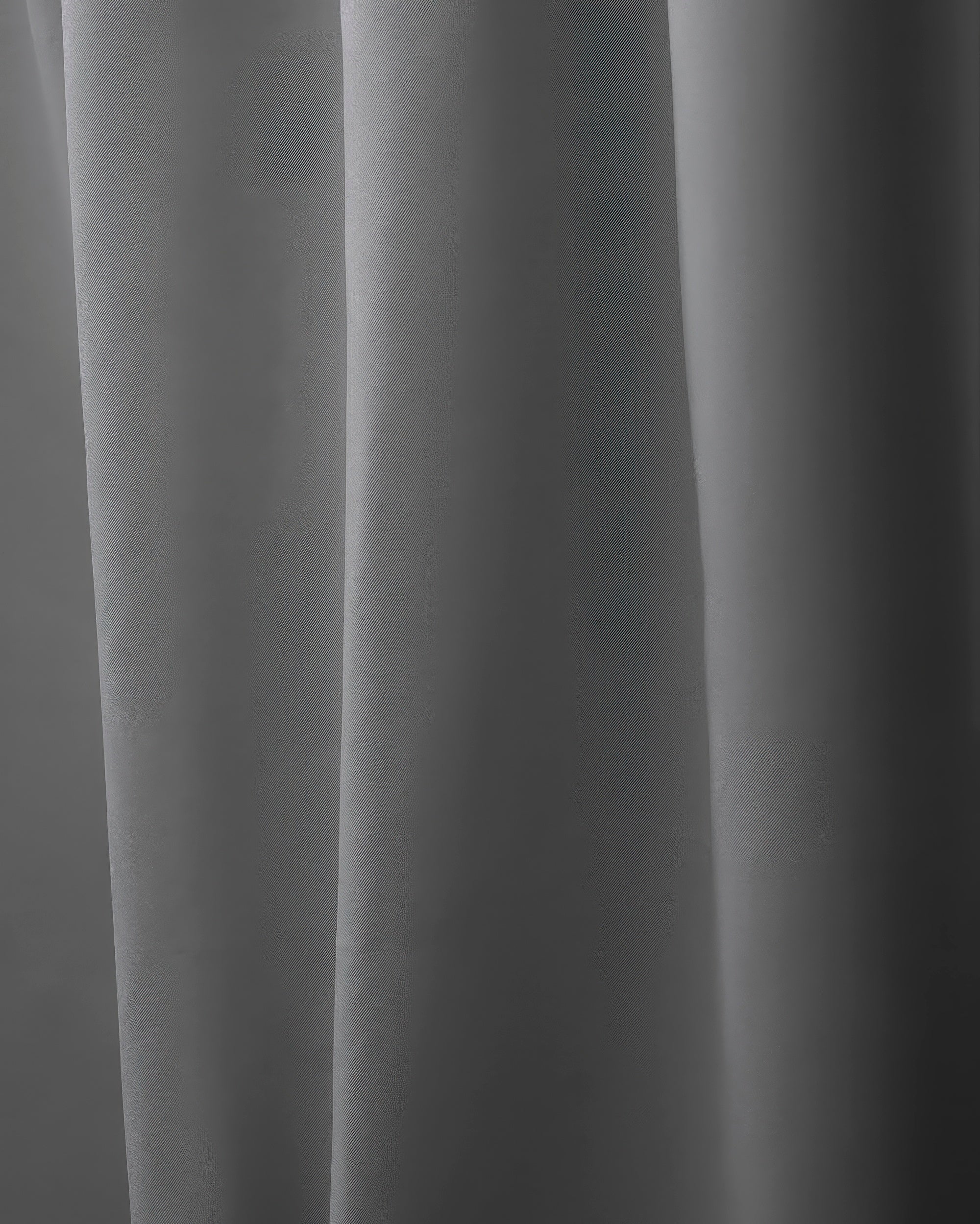 Hussein Custom Curtain Silver Grey Close-up