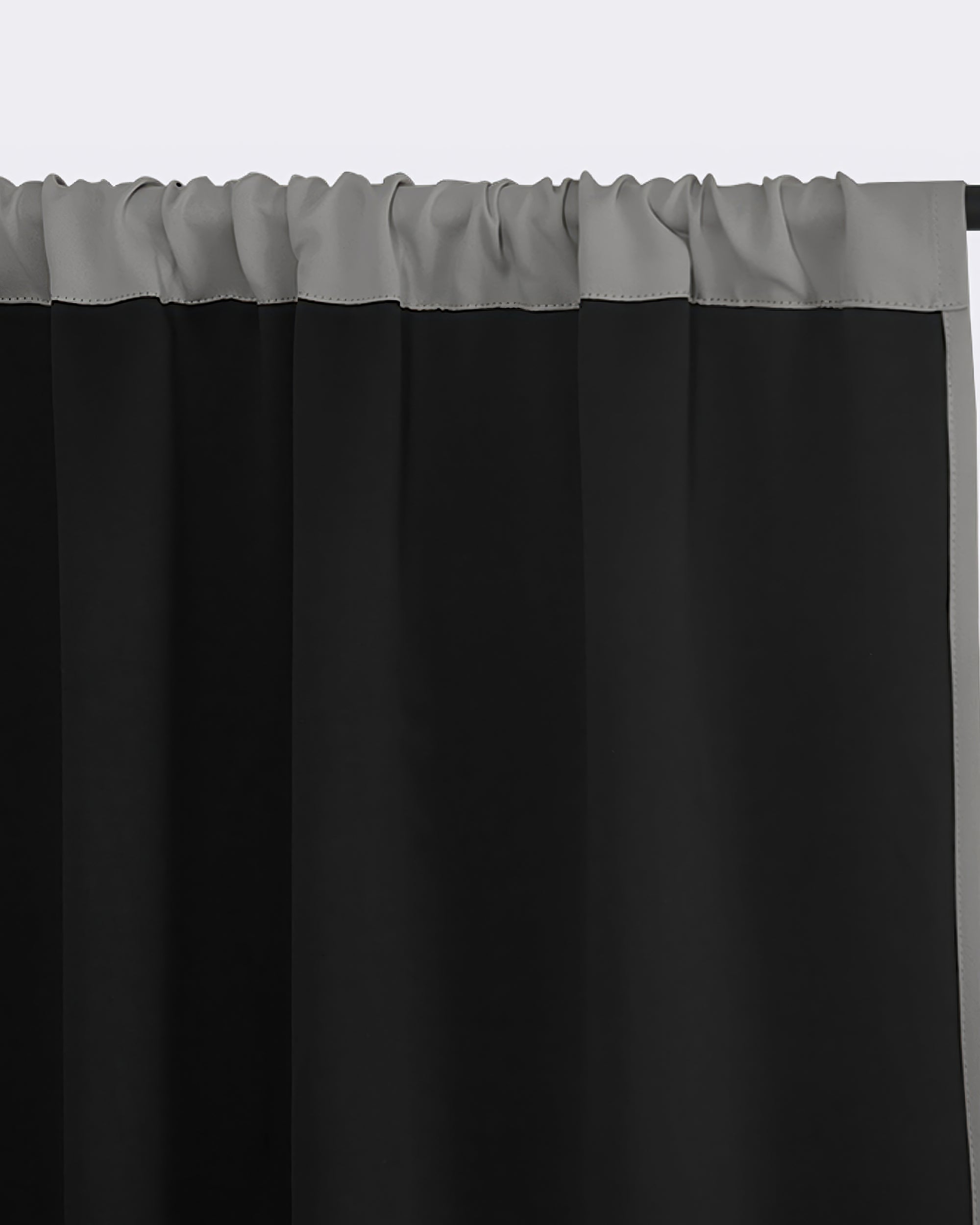 Hussein Custom Curtain Silver Grey Liner