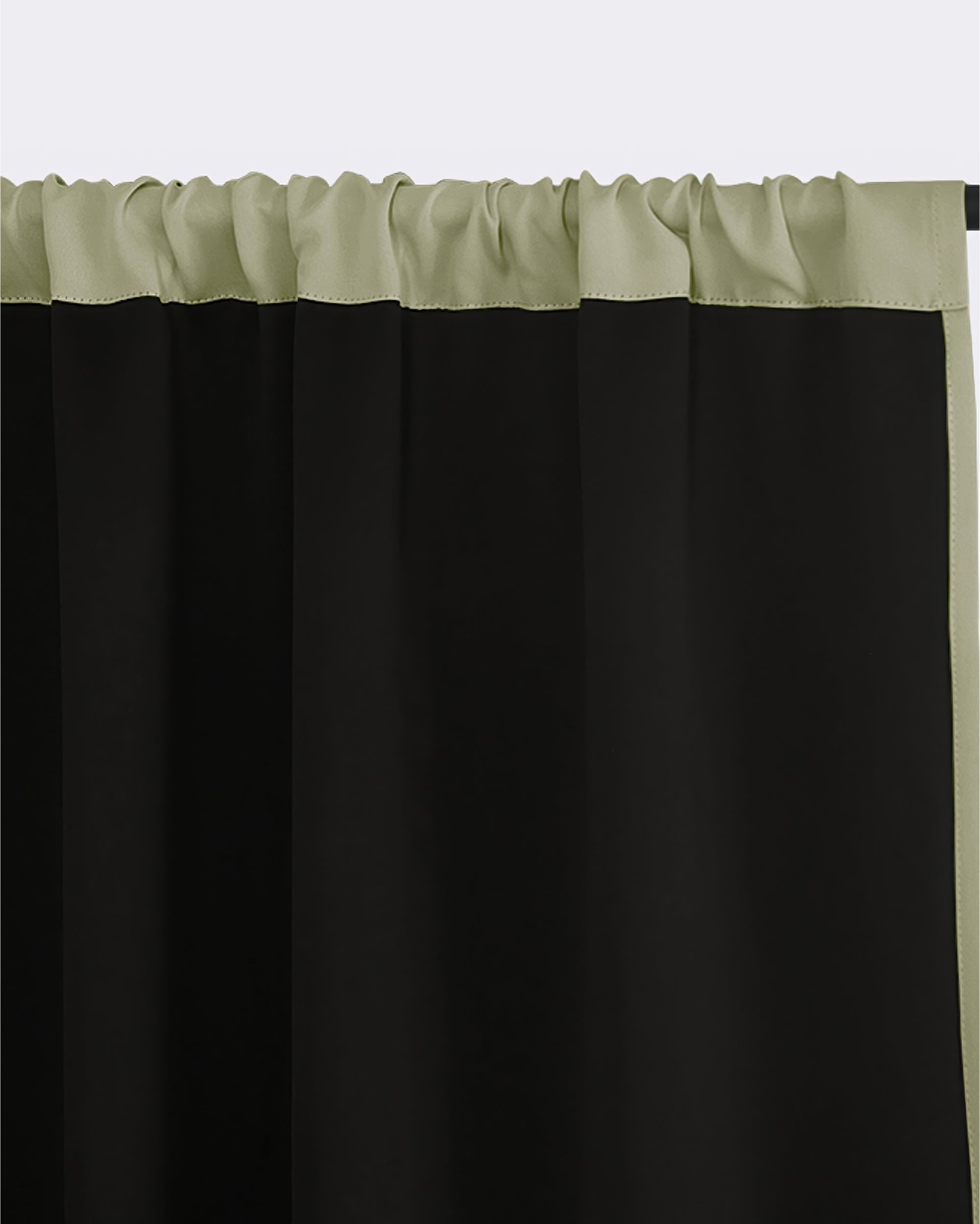 Hussein Custom Curtain Tender Cyan Liner