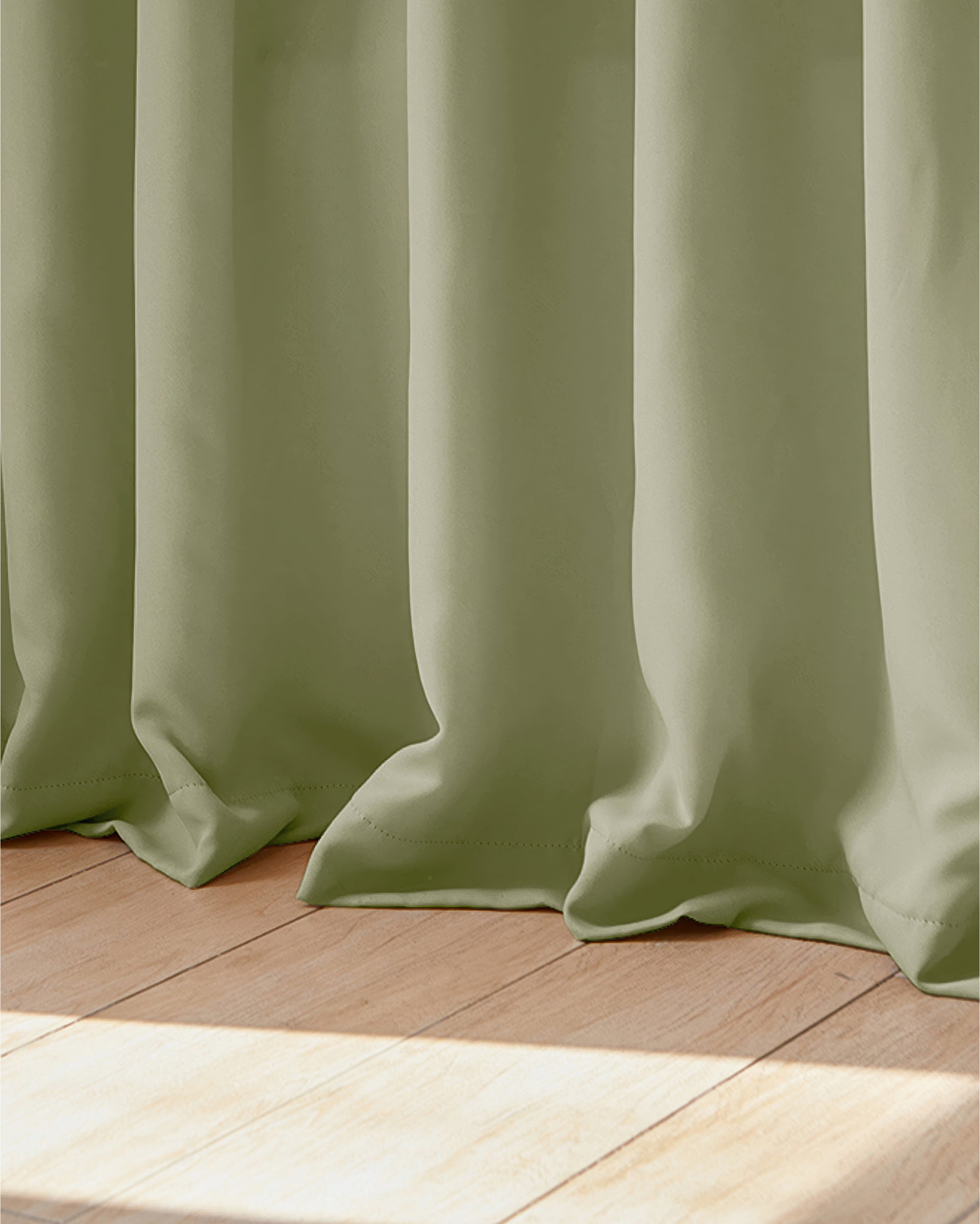 Hussein Custom Curtain Tender Cyan Puddle