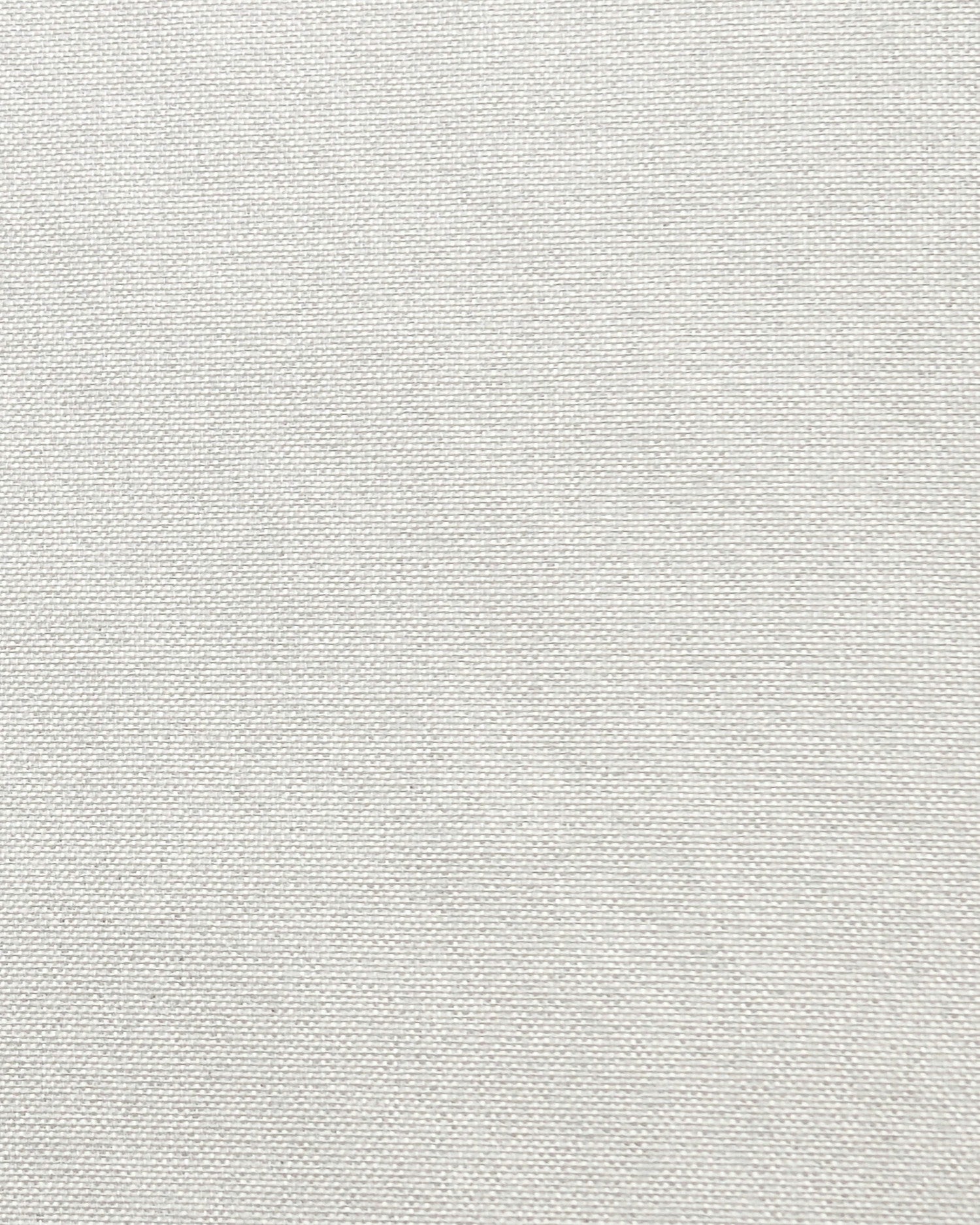 Close-up texture of Linden white NFPA 701 IFR 100% blackout custom curtain fabric with a detailed linen-like weave.