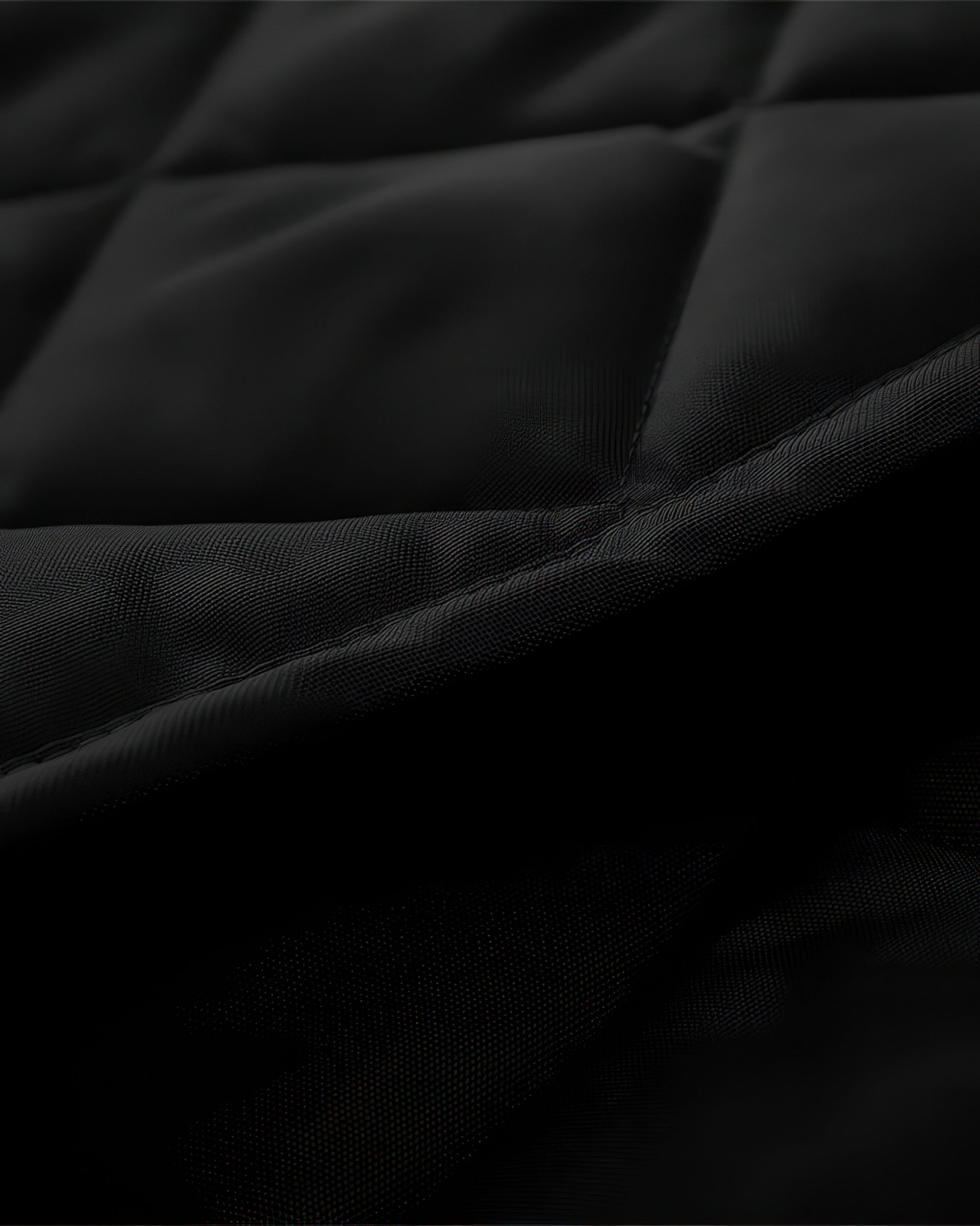 Oxford Thermal Custom Pet Door Cover Black Fabric Close-up