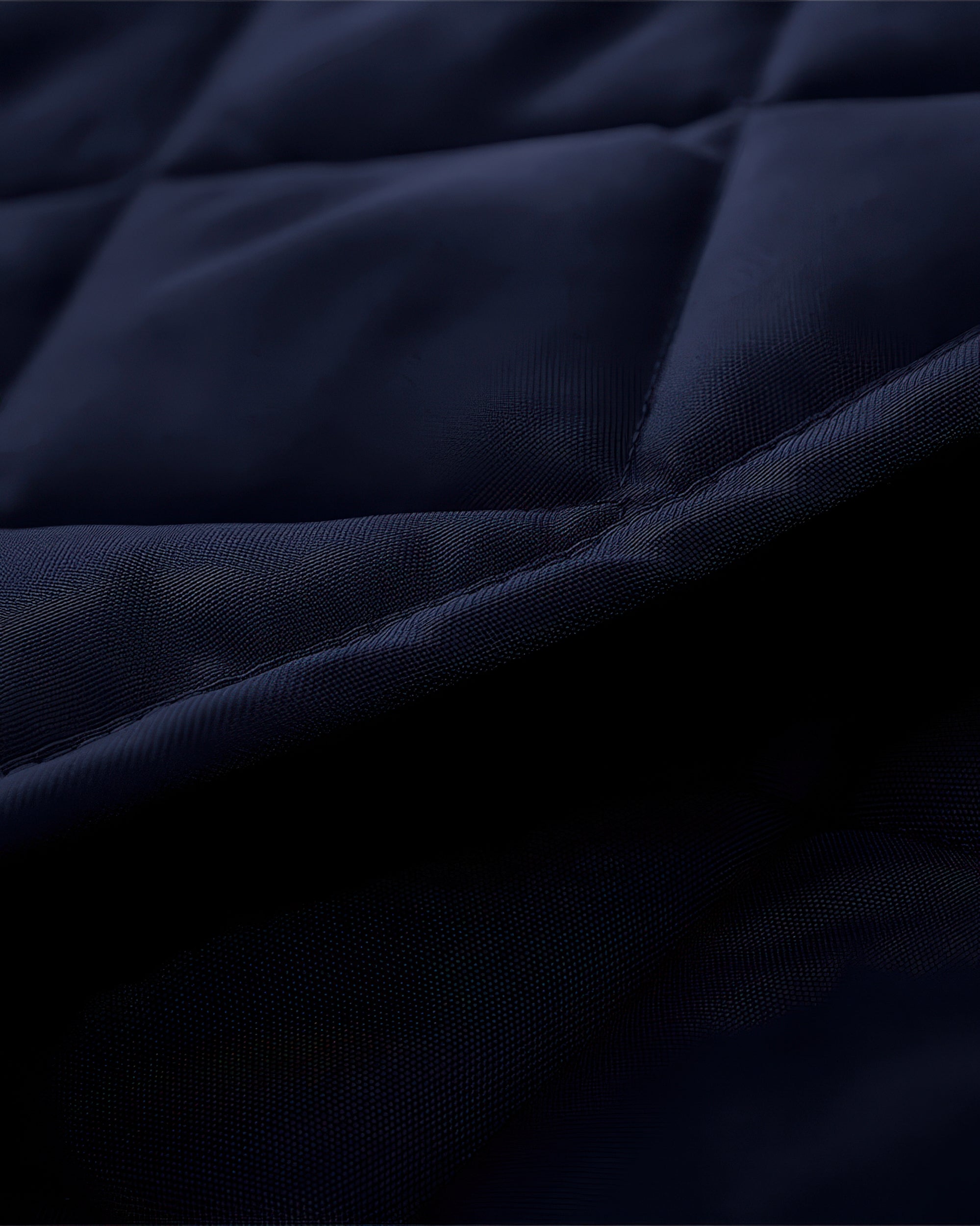 Oxford Thermal Custom Pet Door Cover Dark Blue Fabric Close-up