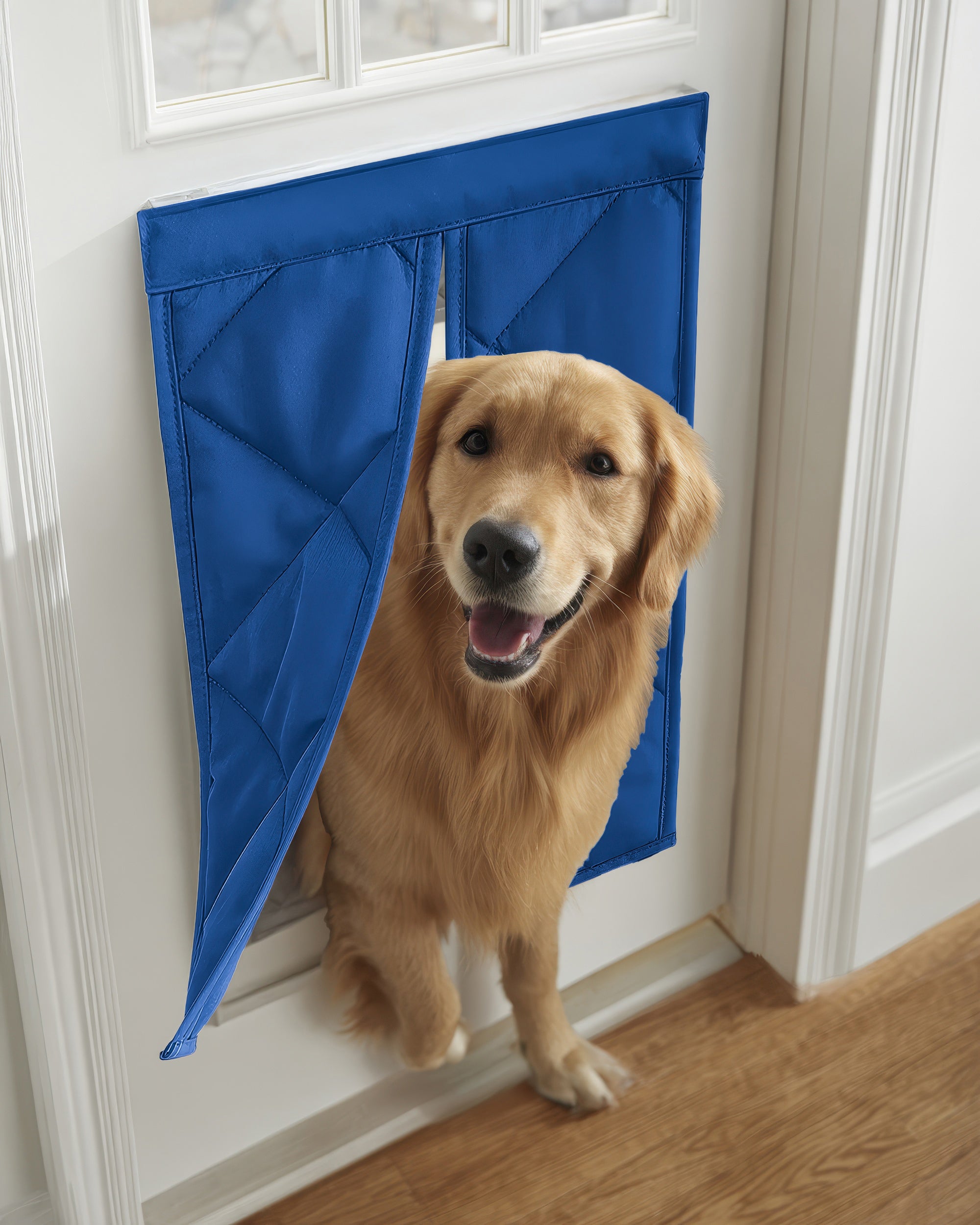 Oxford Thermal Custom Pet Door Cover Royal Blue Large Size