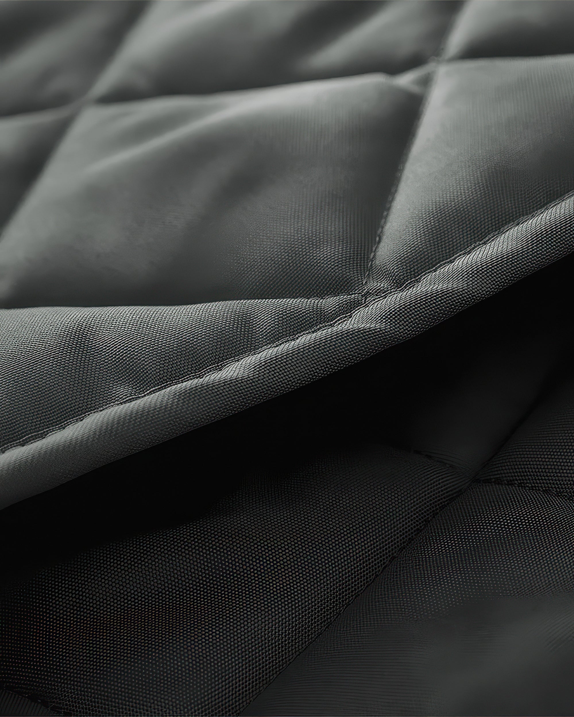 Oxford Thermal Magnetic Door Curtain Grey Close-up