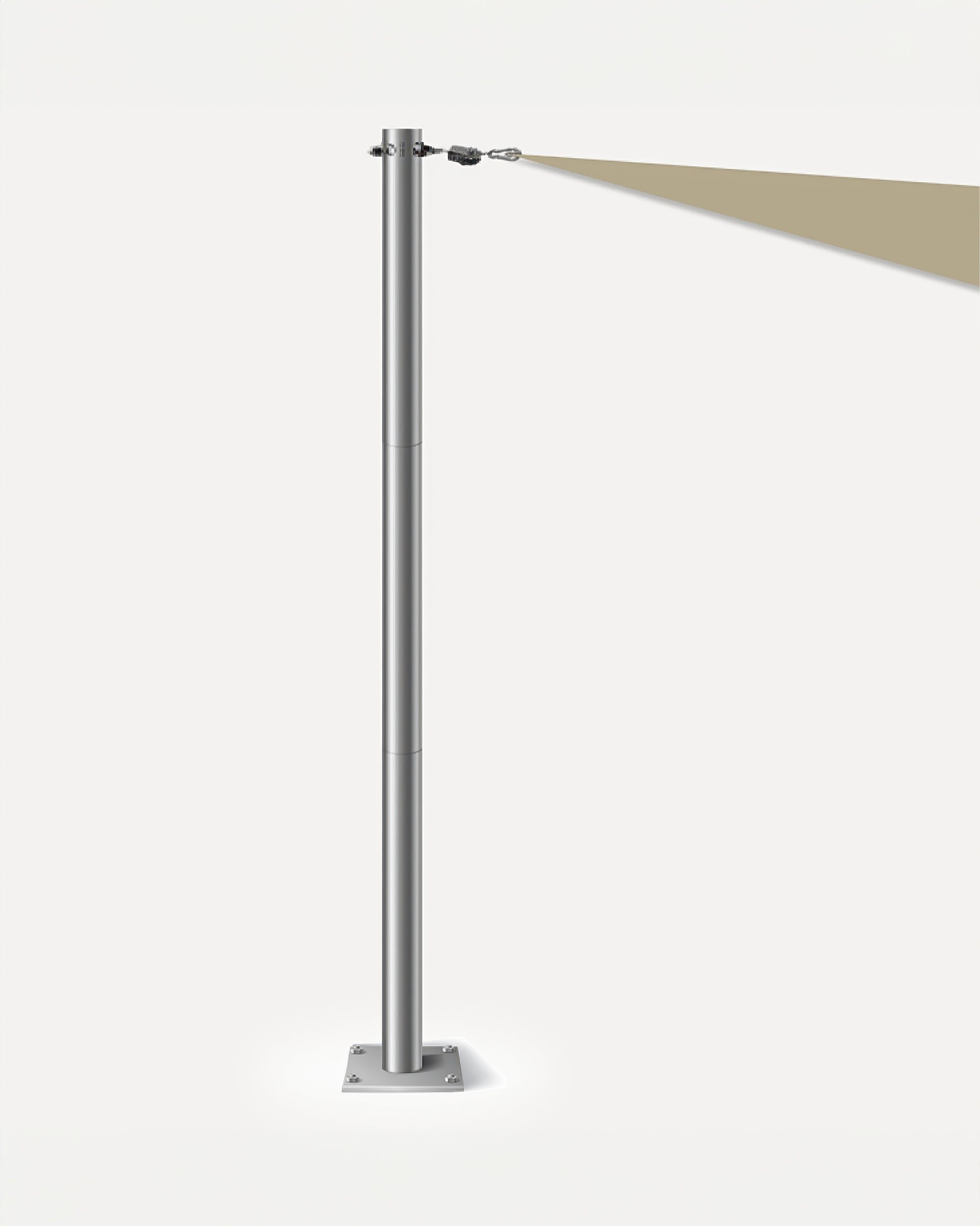 Sun Shade Sail Stainless Steel Support Pole