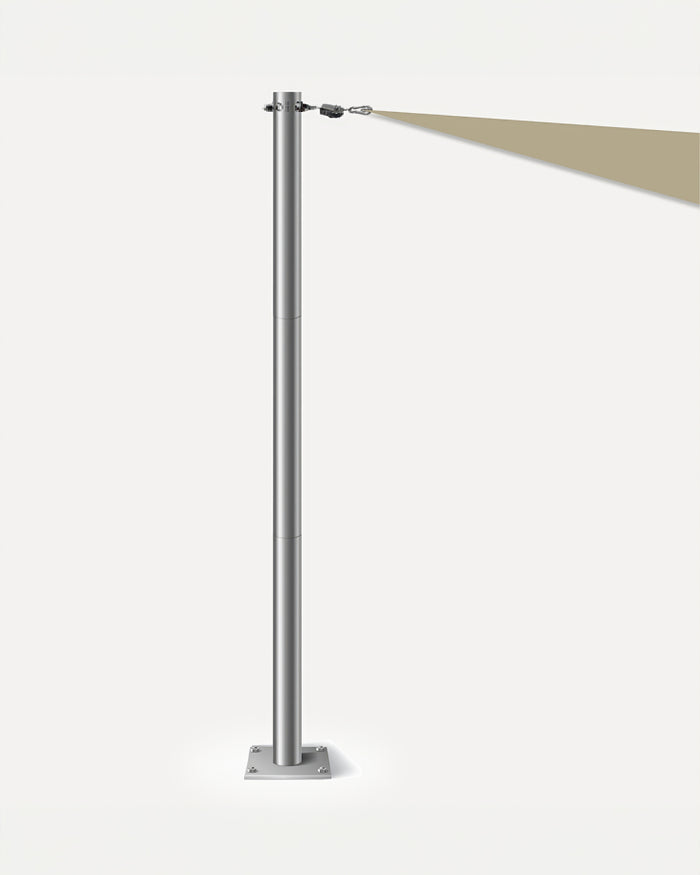 Heavy Duty Stainless Steel Sun Shade Sail Support Pole