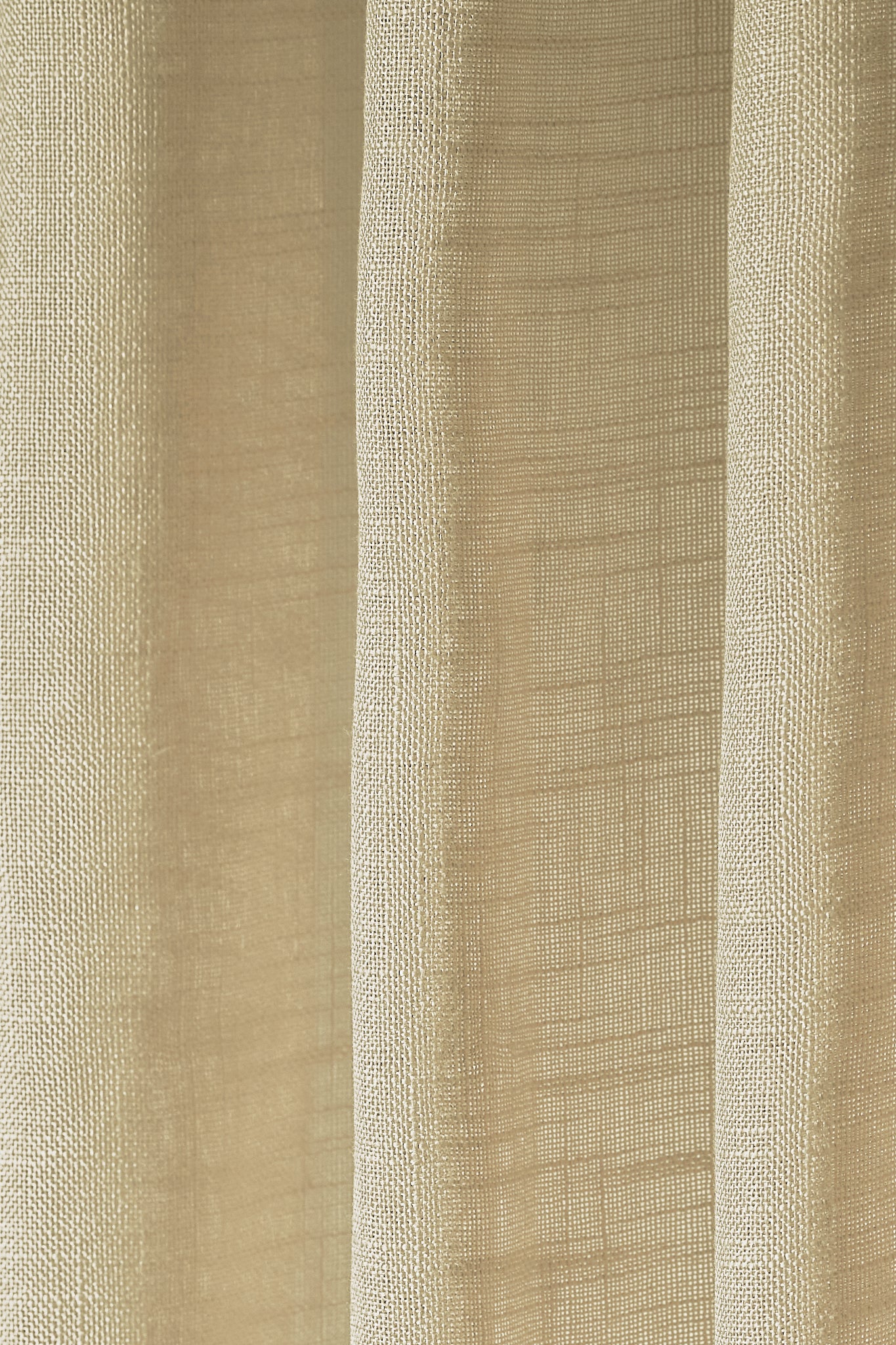 Tehreem Textured Sheer Custom Curtain Beige Close-up
