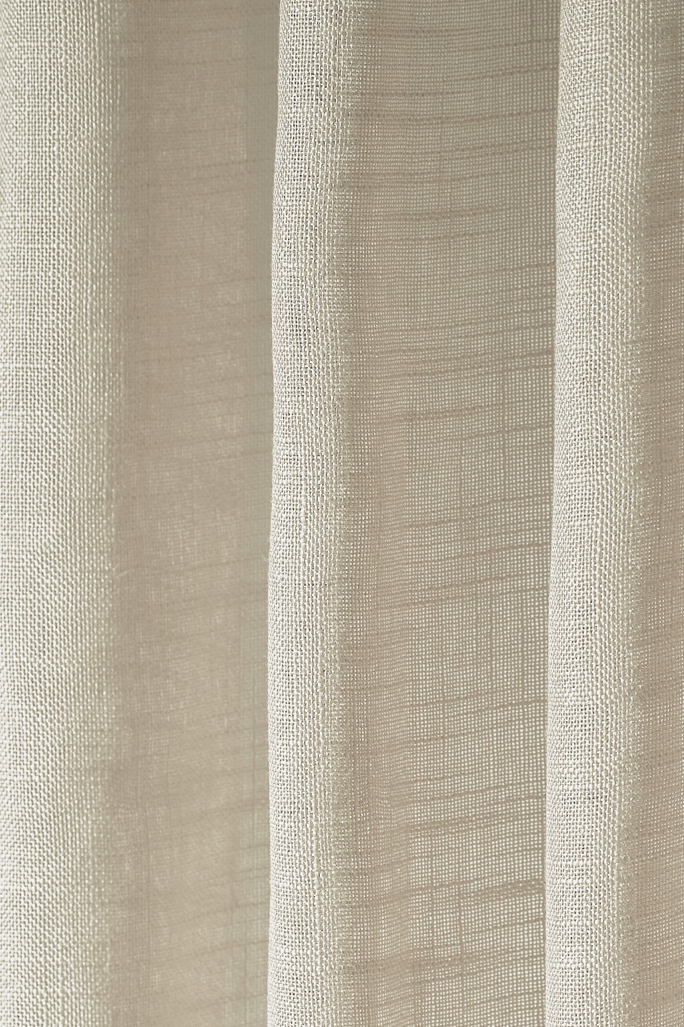 Tehreem Textured Sheer Custom Curtain Light Beige Close-up
