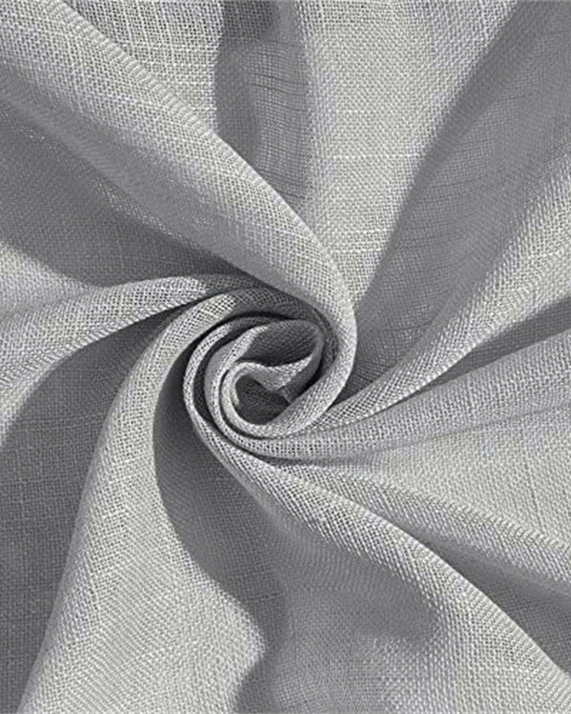 Tehreem Textured Sheer Custom Curtain Silver Grey Thumbnail