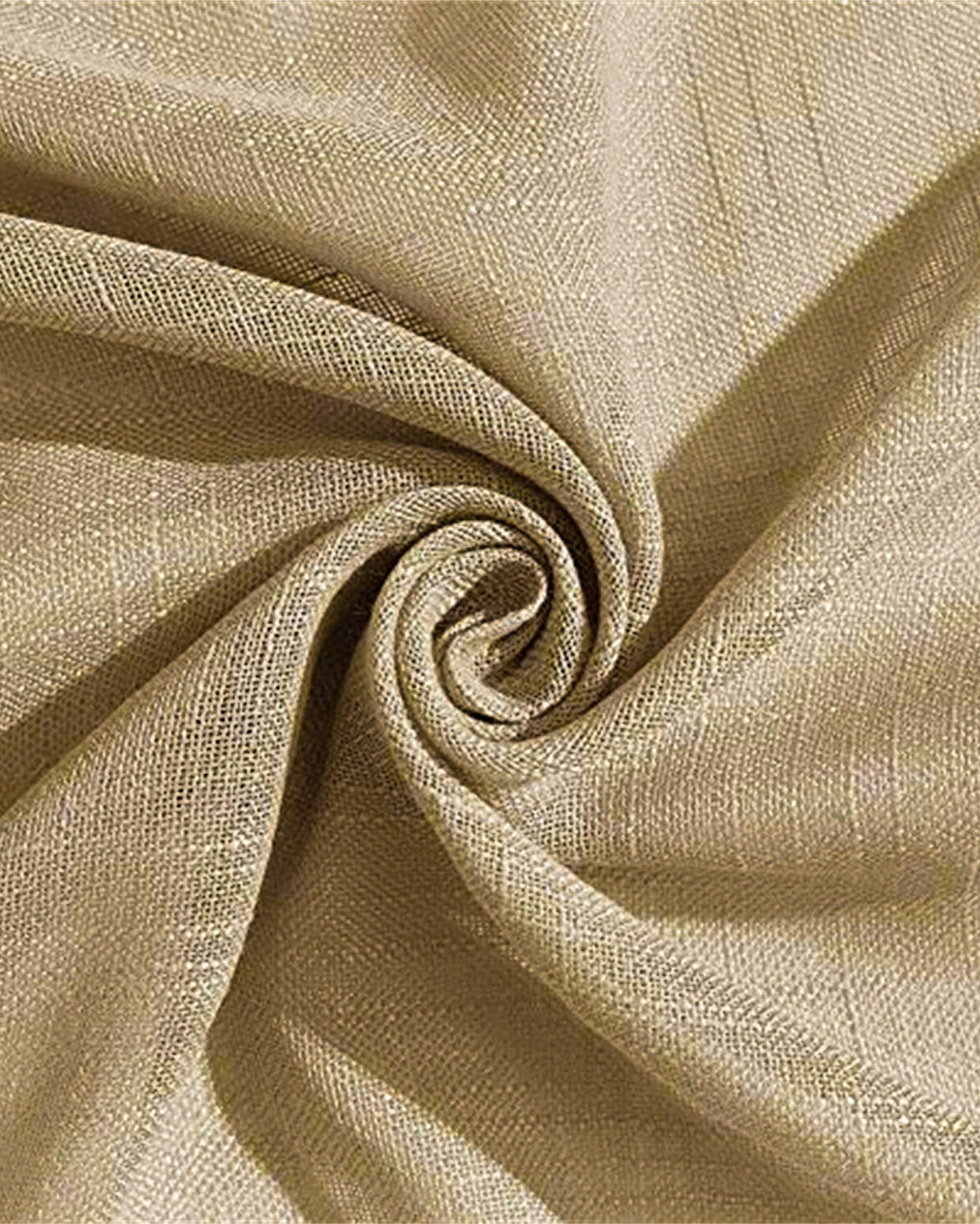 Tehreem Textured Sheer Custom Curtain Taupe Thumbnail