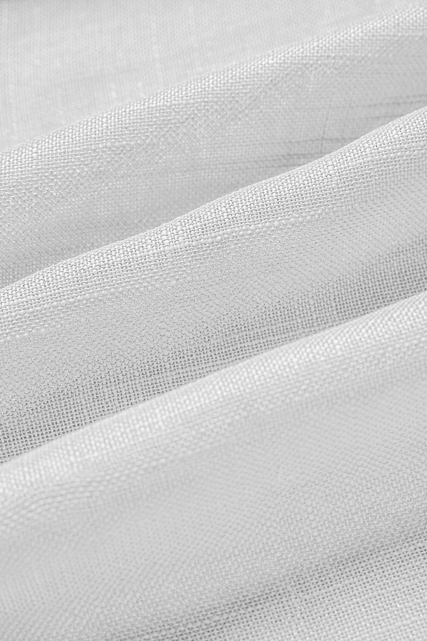 Tehreem Textured Sheer Custom Curtain White Fabric Close-up