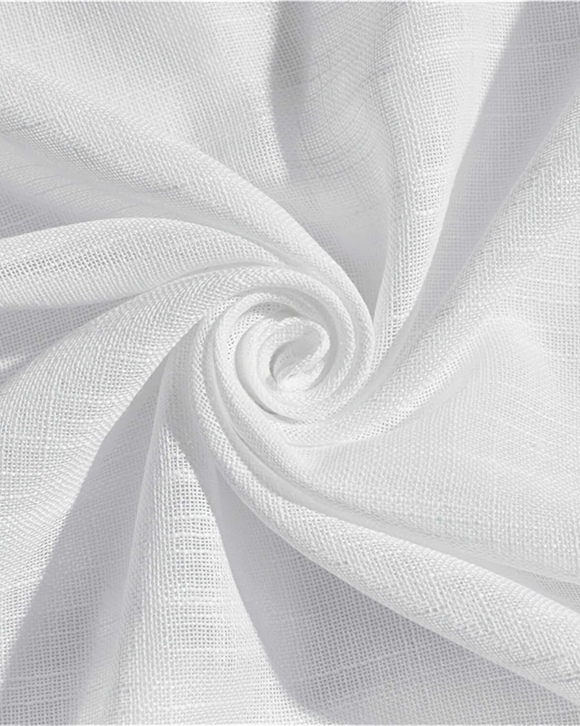 Tehreem Textured Sheer Custom Curtain White Thumbnail