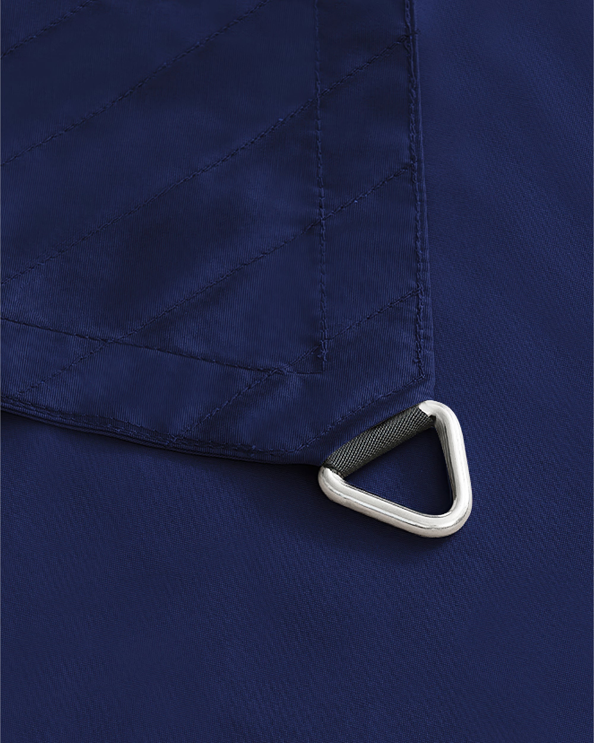 UVShield Waterproof Triangle Sun Shade Sail Blue Connect Hook
