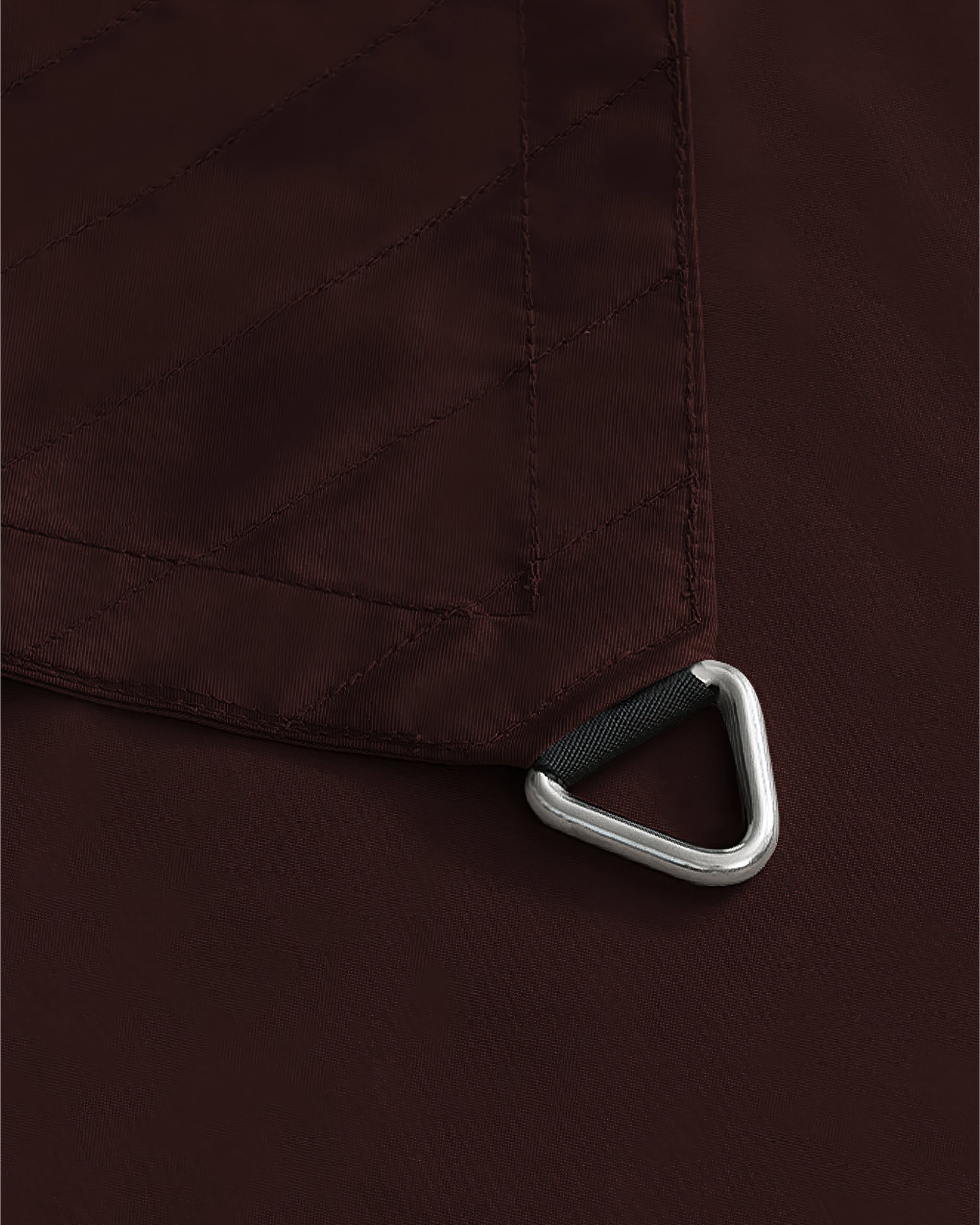UVShield Waterproof Triangle Sun Shade Sail Burgundy Connect Hook