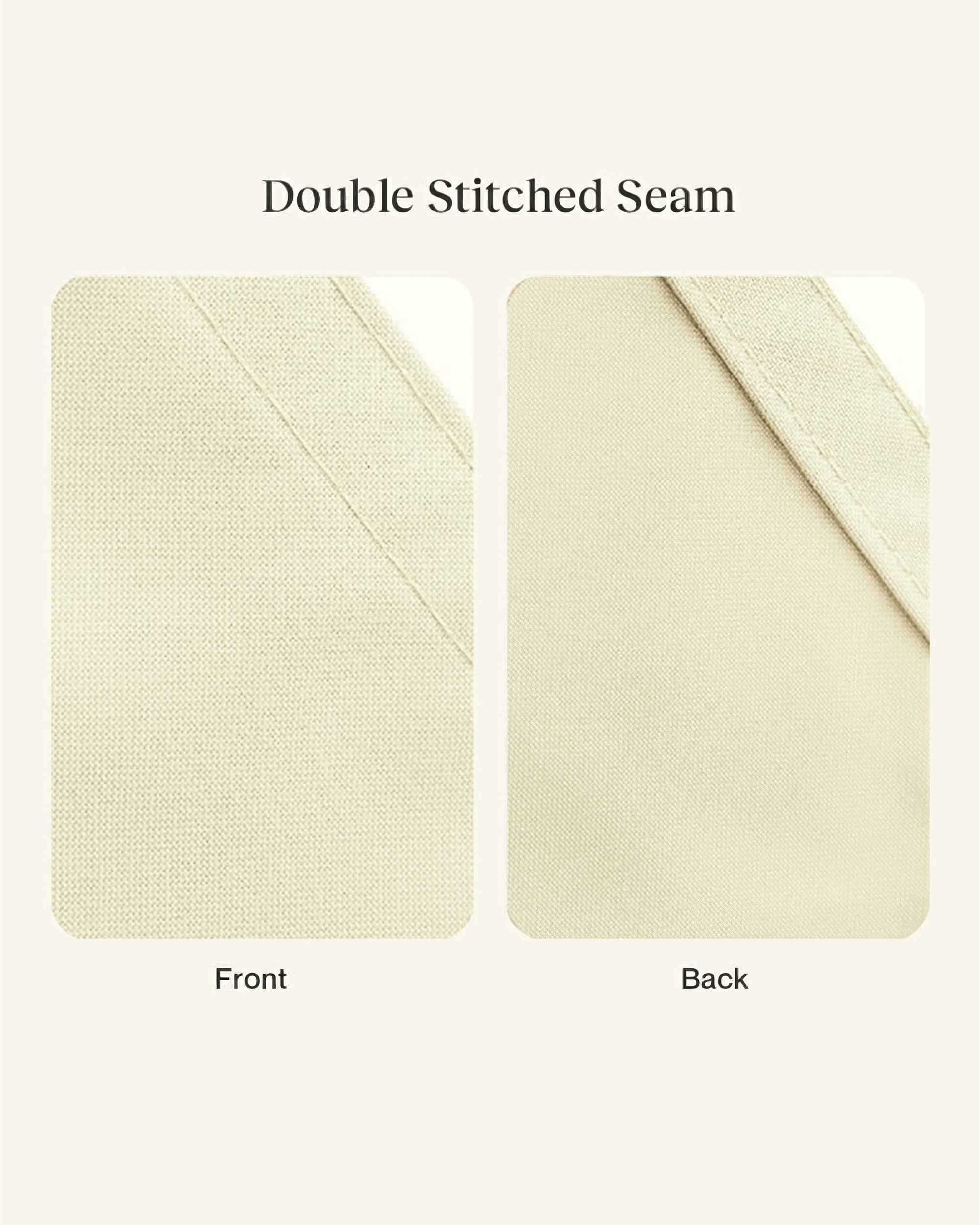 UVShield Waterproof Triangle Sun Shade Sail Cream Detail
