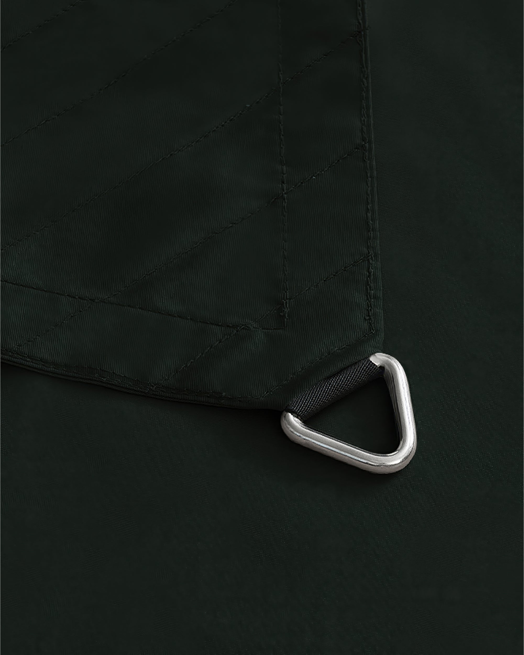 UVShield Waterproof Triangle Sun Shade Sail Olive Connect Hook