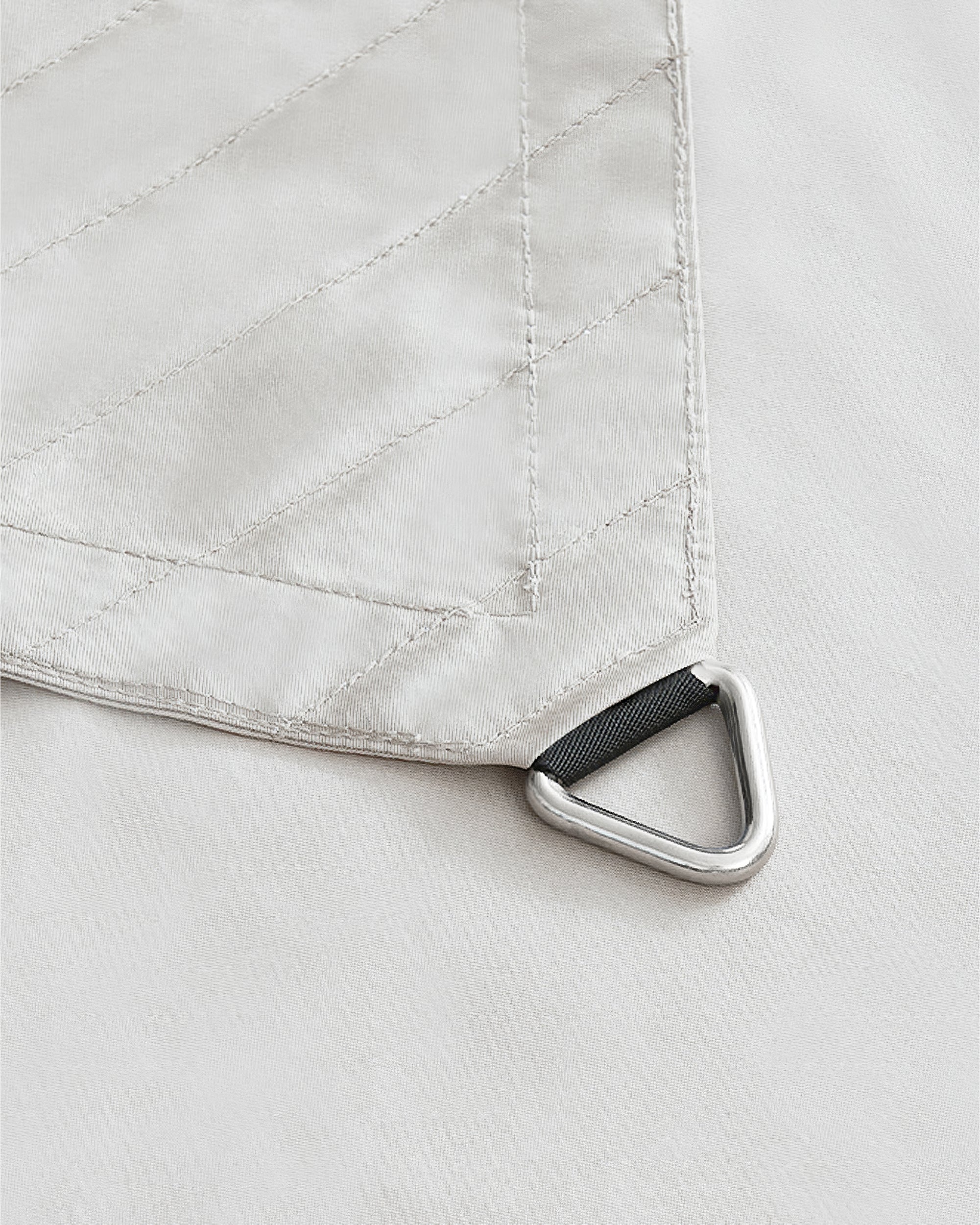 UVShield Waterproof Triangle Sun Shade Sail White Connect Hook