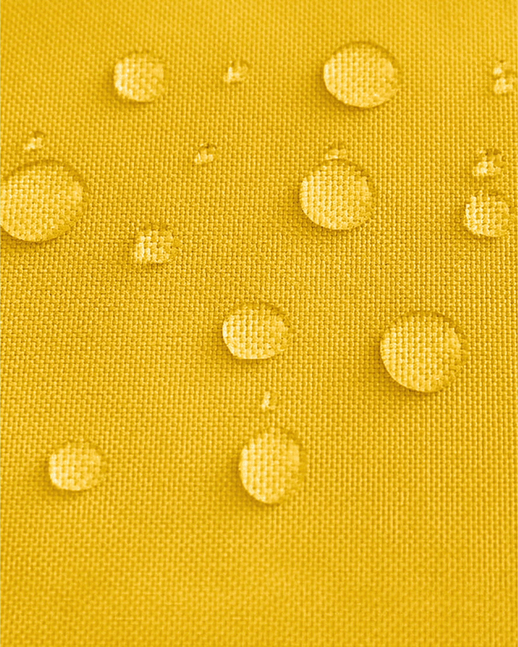 UVShield Waterproof Triangle Sun Shade Sail Yellow Close-up