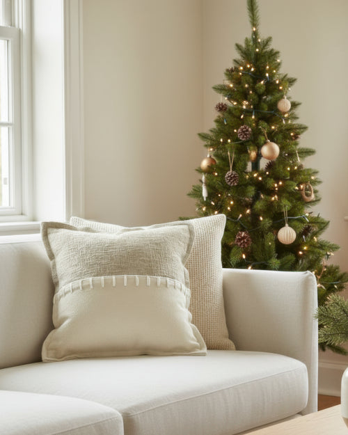 Zane Wool Blend Yarn Stitched Throw Pillowcase