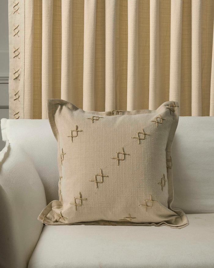Arden Textured Yarn Stitched Throw Pillowcase
