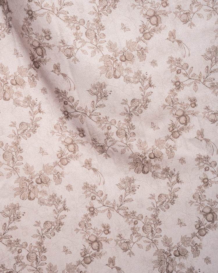 TheNottingHome x TheHues Eden Flat Fold Floral Cordless Custom Roman Shade