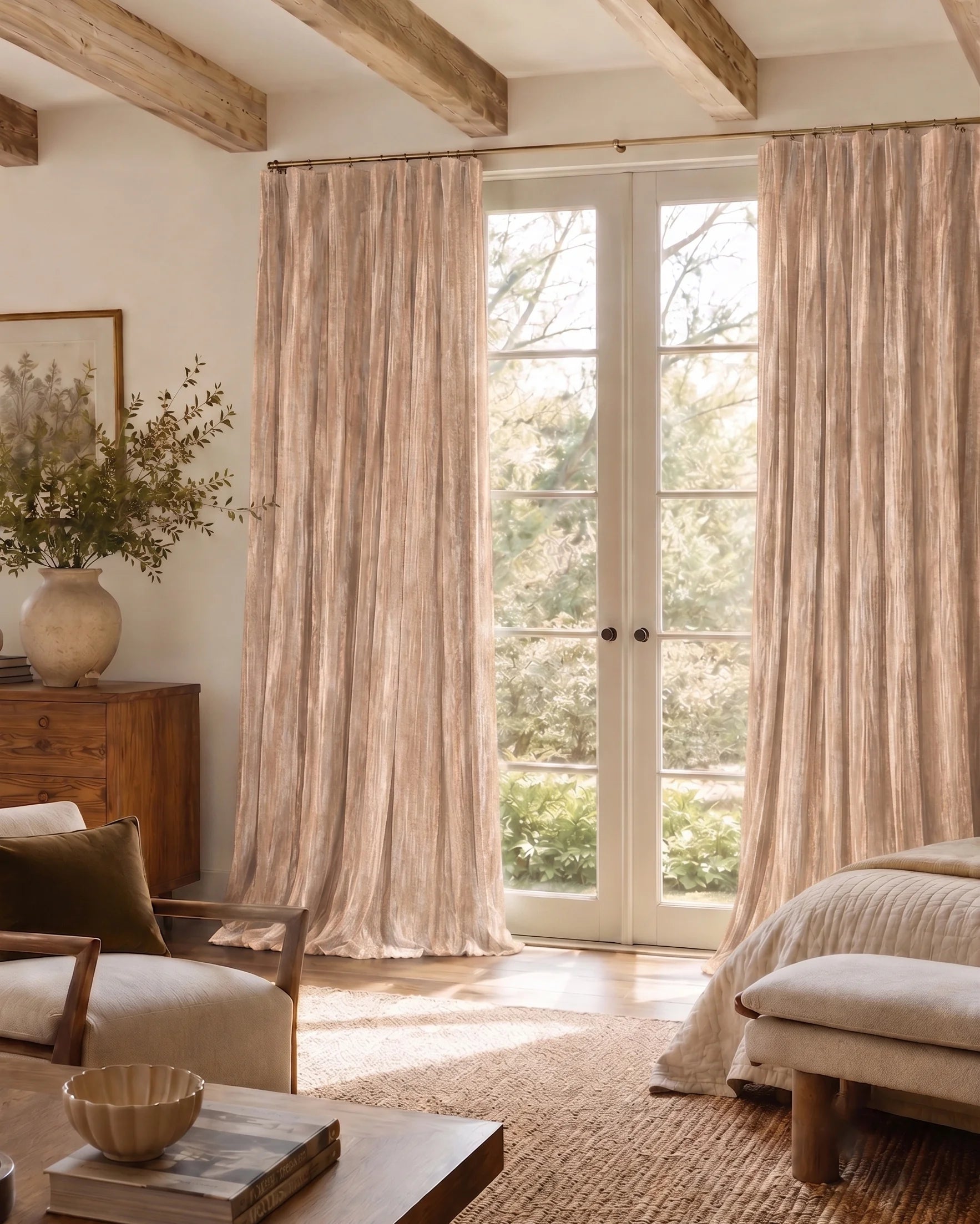 Ripple Custom Velvet Curtain