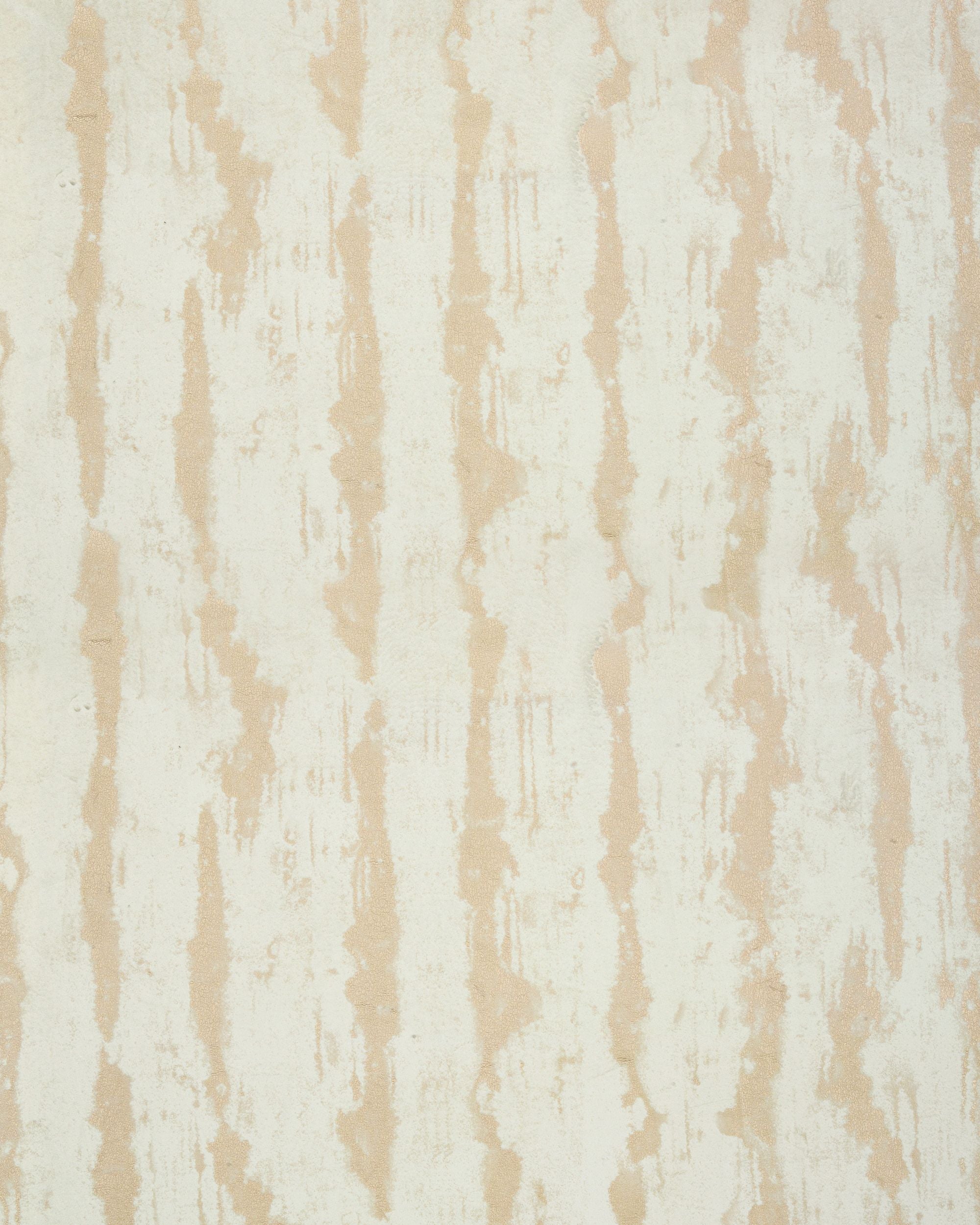Casablanca custom curtain fabric close-up: light gold irregular vertical foil pattern on luxurious cream velvet, enhancing sophisticated decor.