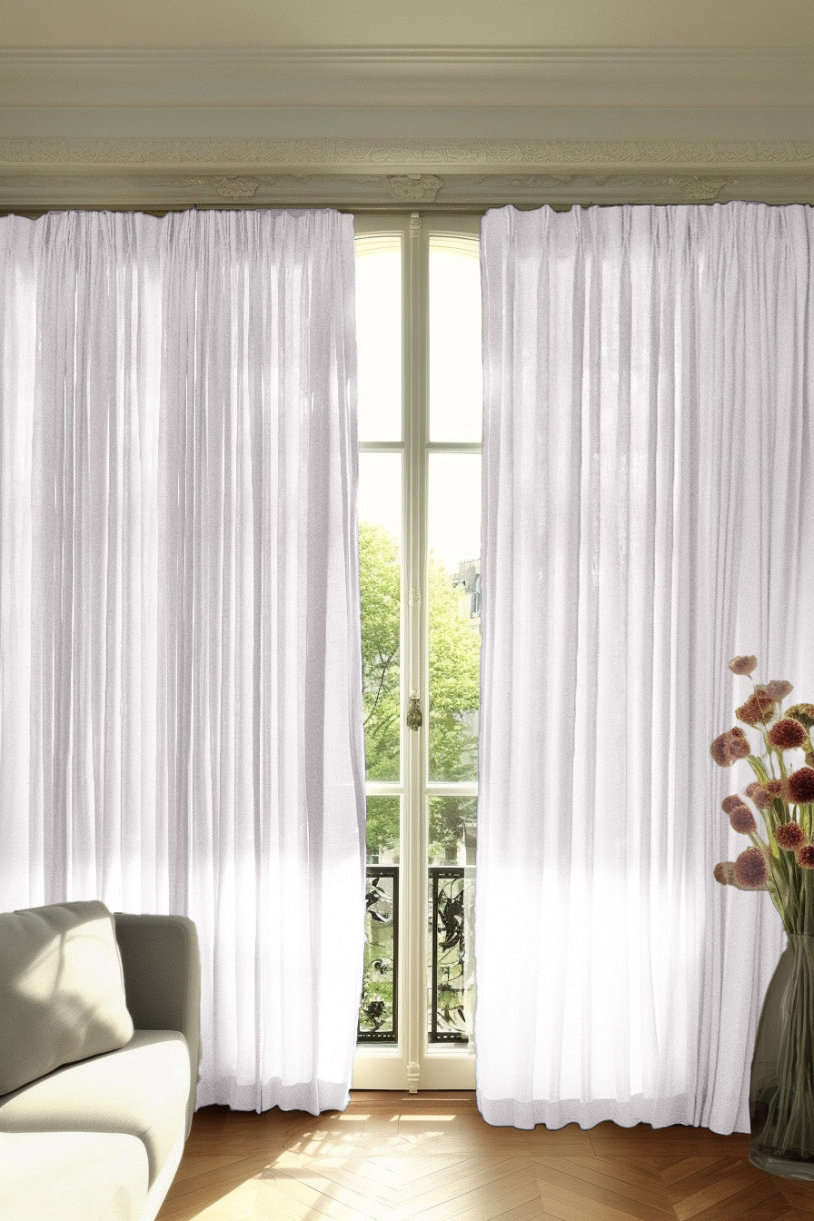 Cassie Linen Blend Custom Curtains