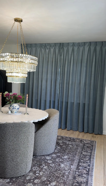 Classic Velvet Custom Curtain — dining room curtains