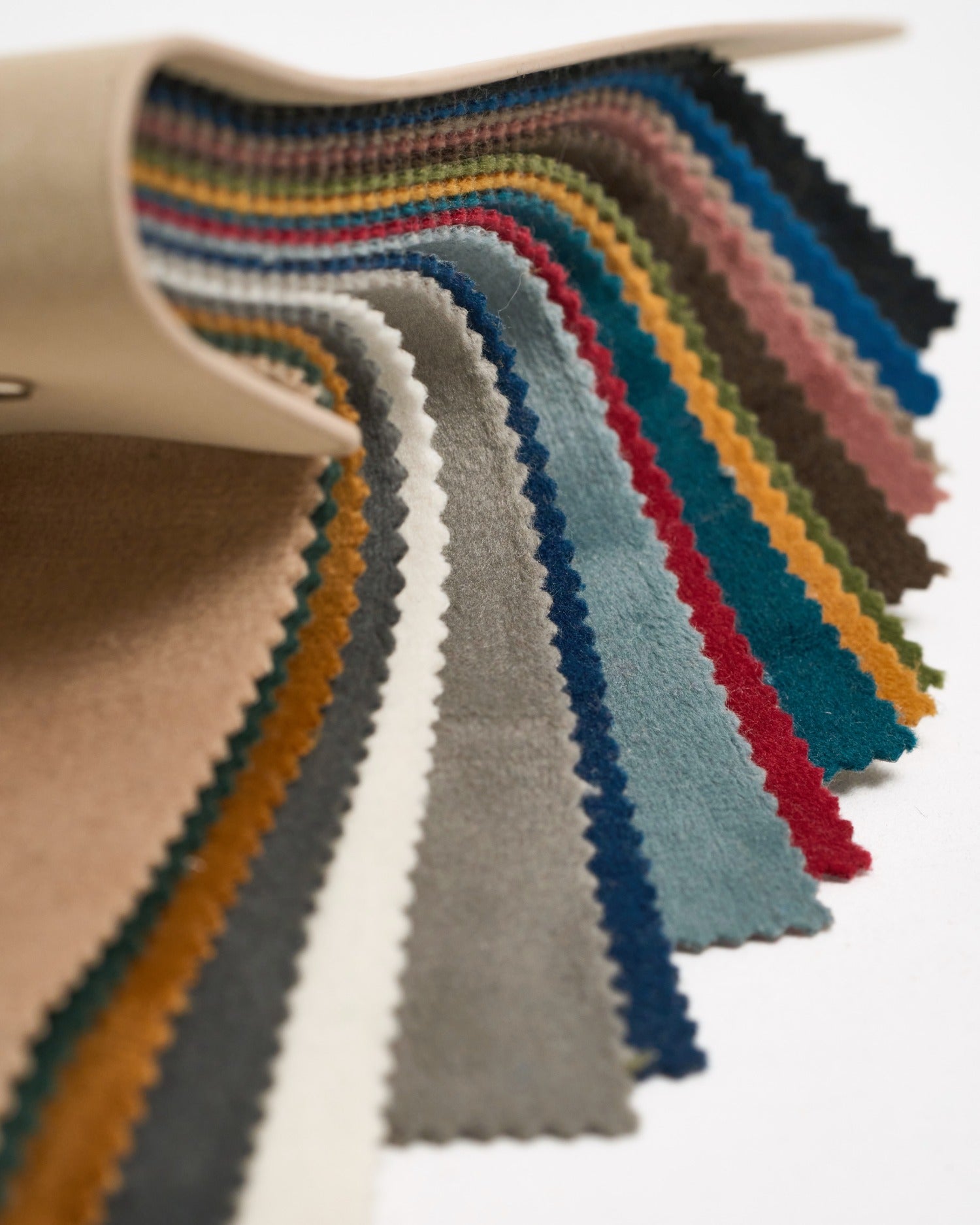 Classic Velvet Swatch Book with 16 color fabric samples for custom drapery and luxury velvet window treatments.