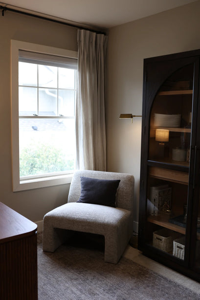 Tahiti 100% Linen Custom Curtain — living room window