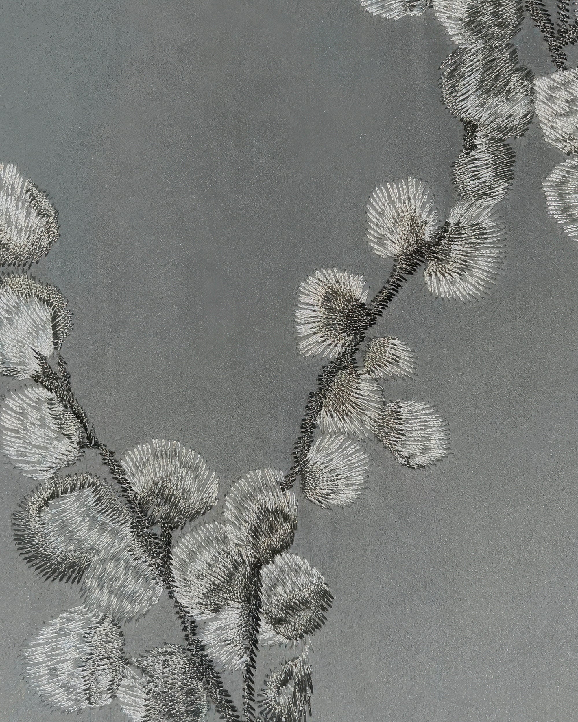 Flora Velvet Emboidered Floral Pattern Custom Curtain - TheHues