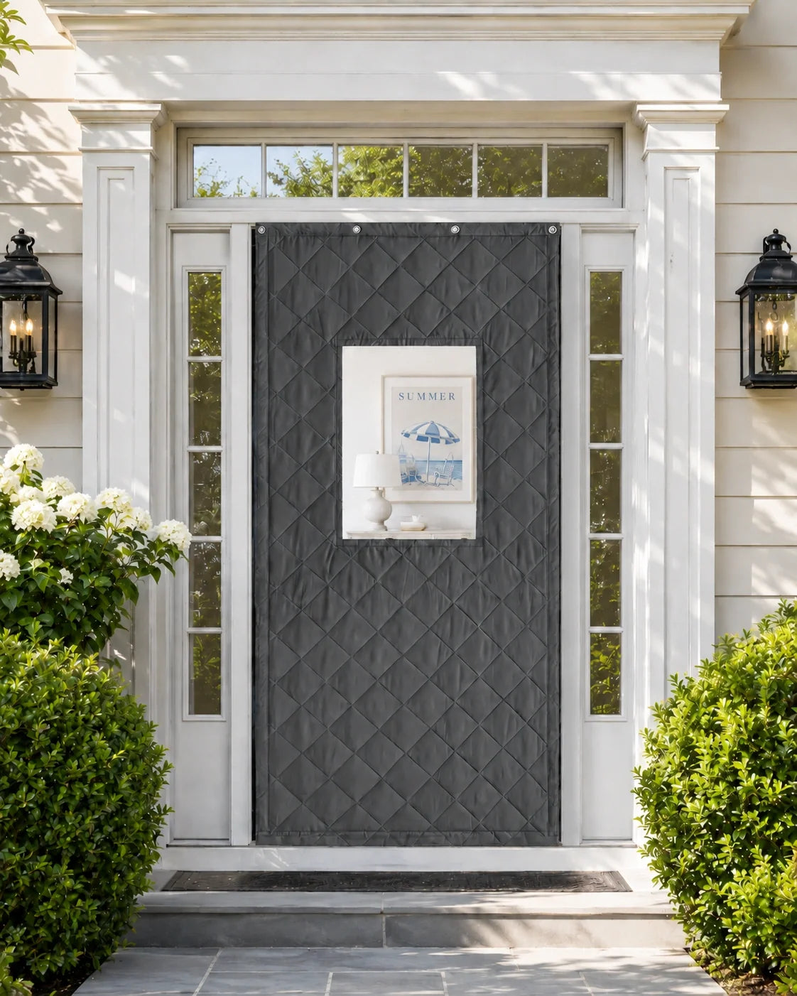 Oxford Thermal Insulated & Soundproof Custom Door Curtain PVC