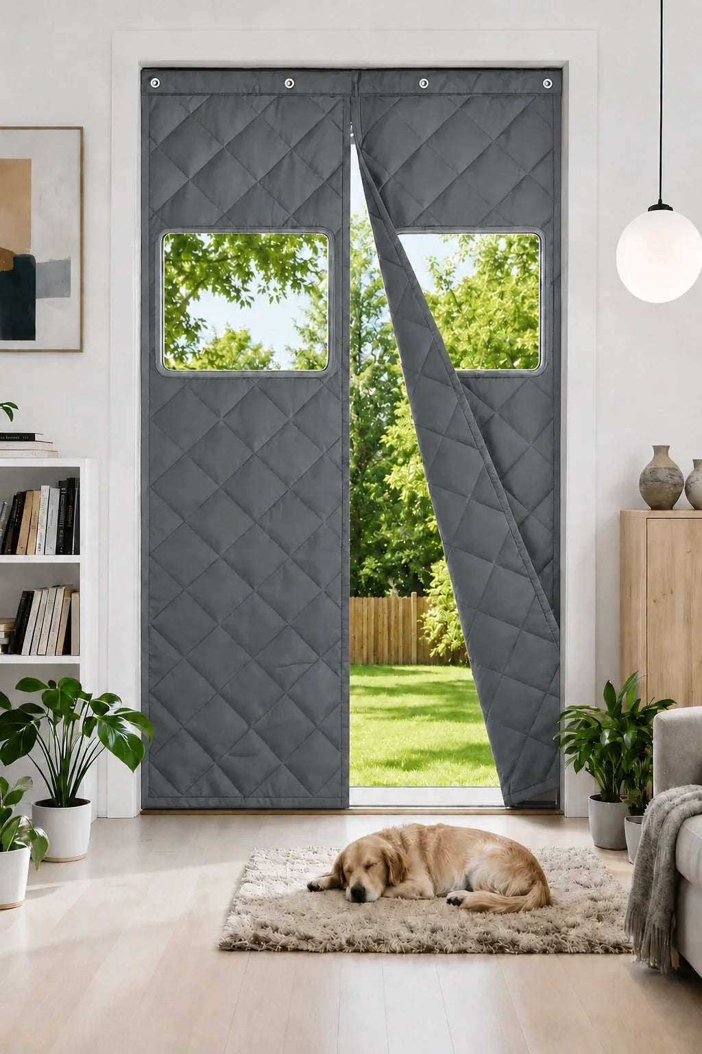Oxford Thermal Insulated & Soundproof Custom Magnetic Door Curtain PVC