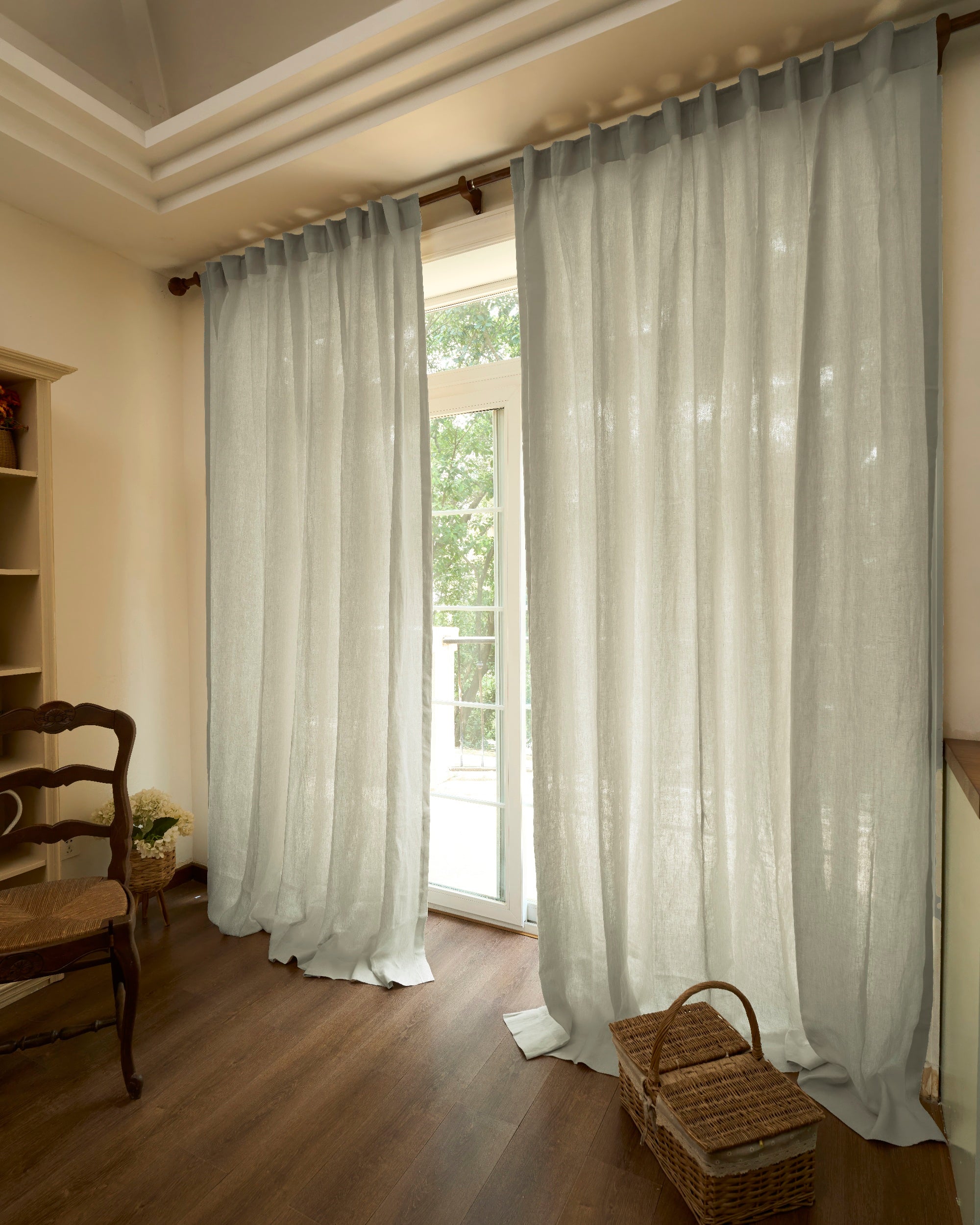 Helena 100% Linen Custom Curtains