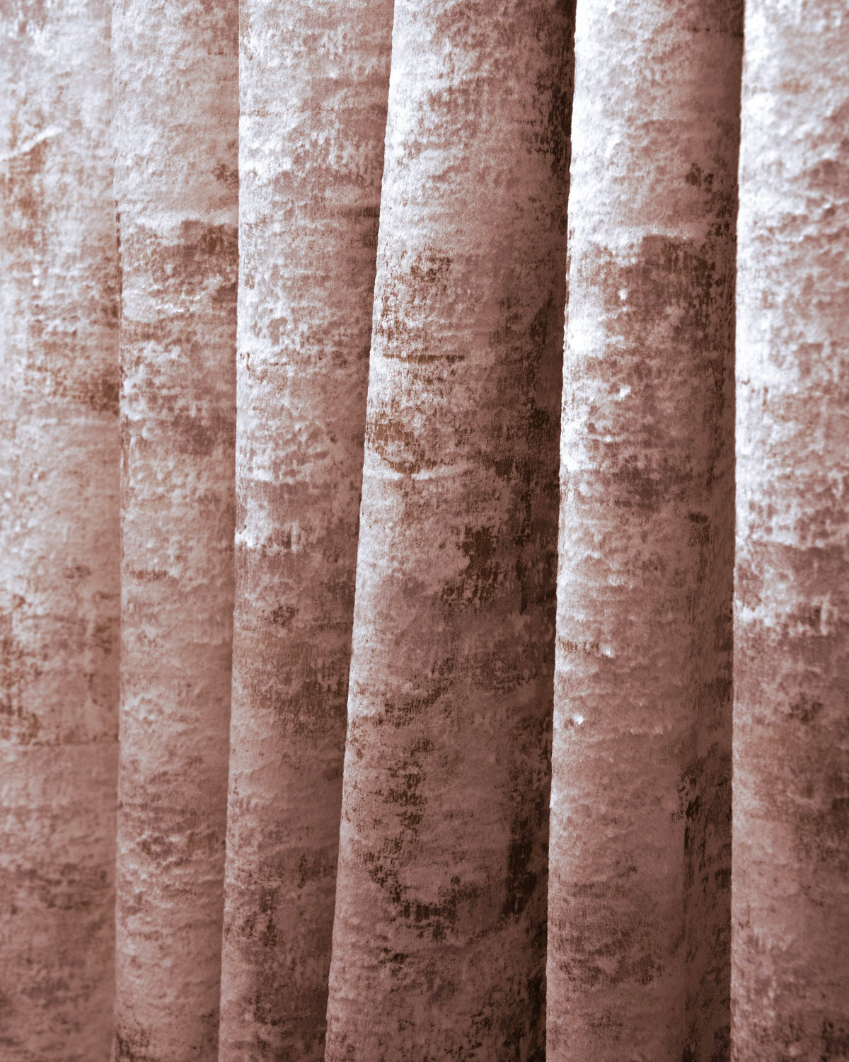 Elegant custom Impression foil printed velvet curtain fabric, showcasing its rich, abstract pattern and luxurious soft texture.