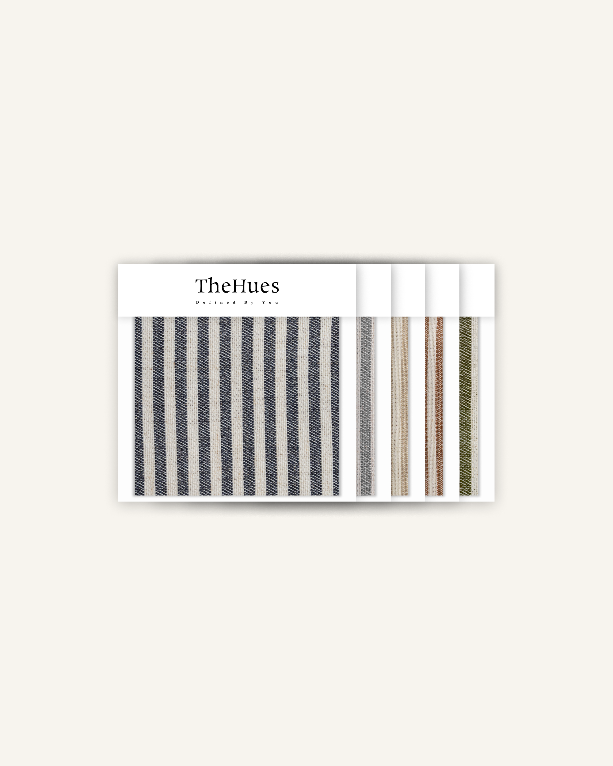 Milo Linen Blend Striped Fabric Swatches