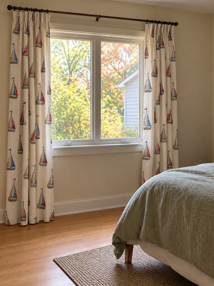 TheHues Voyage Patterned Kid's Custom Curtain — Voyage, image 1