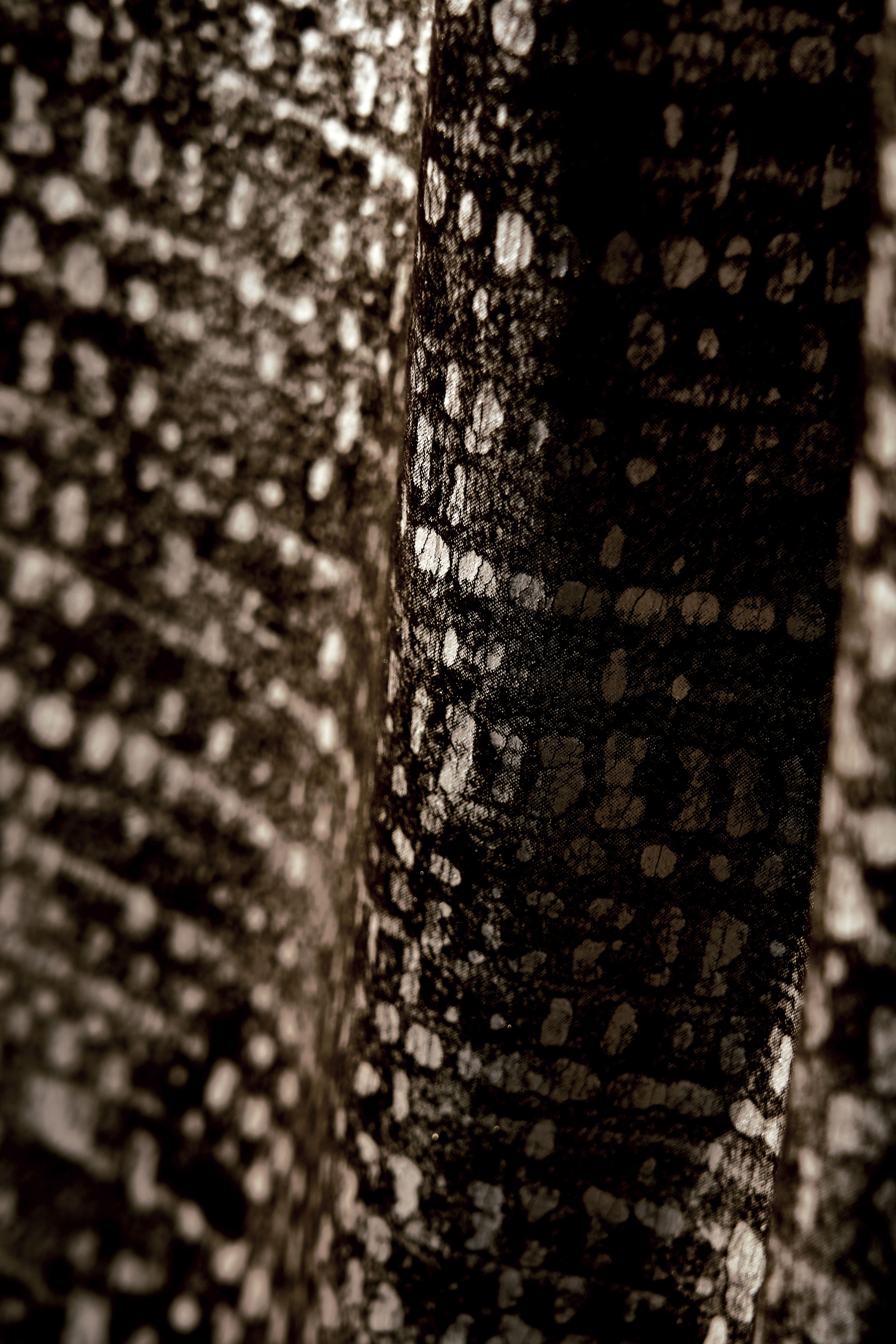 Pebbles Foil Printed Velvet Patterned Custom Curtain | Designed in Italy