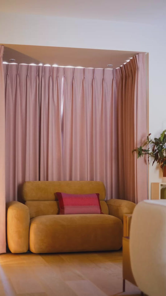 Victoria 100% Blackout OEKO Linen Look Heavyweight Custom Curtain