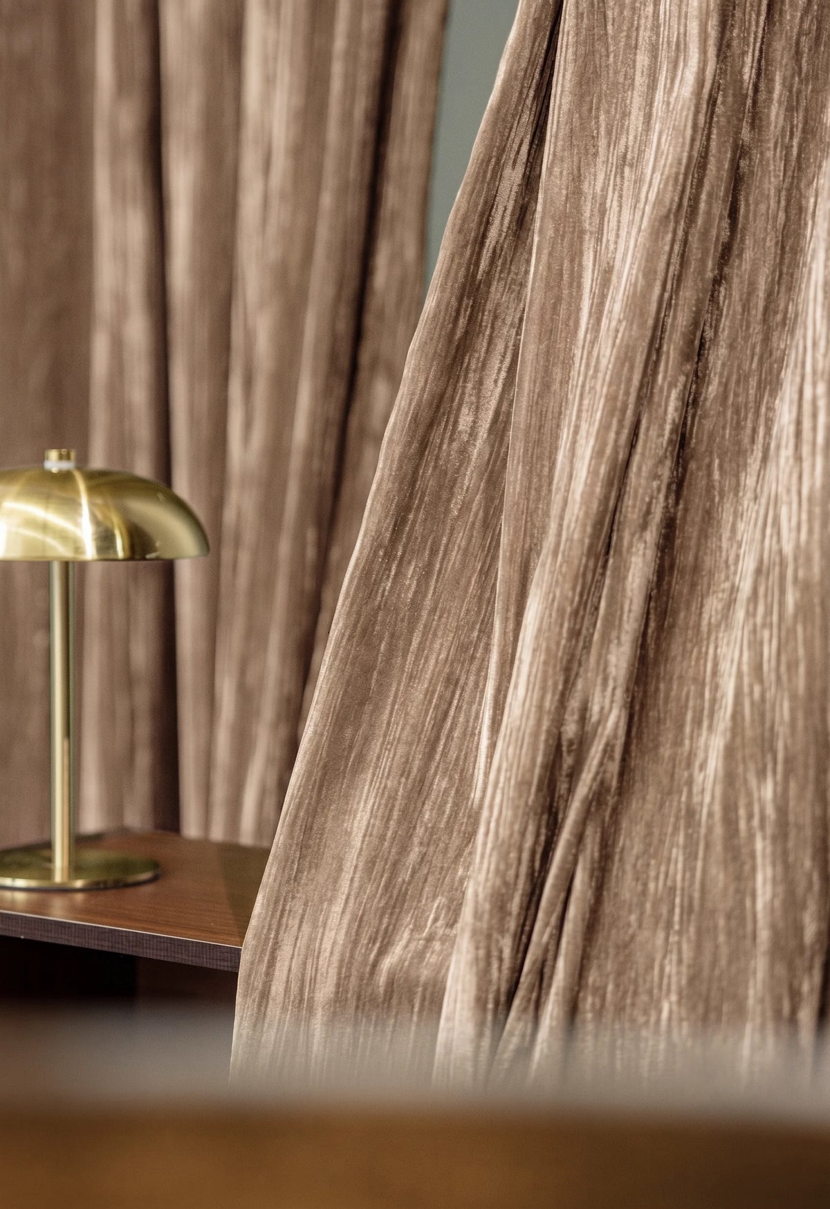 Ripple Velvet Custom Curtain