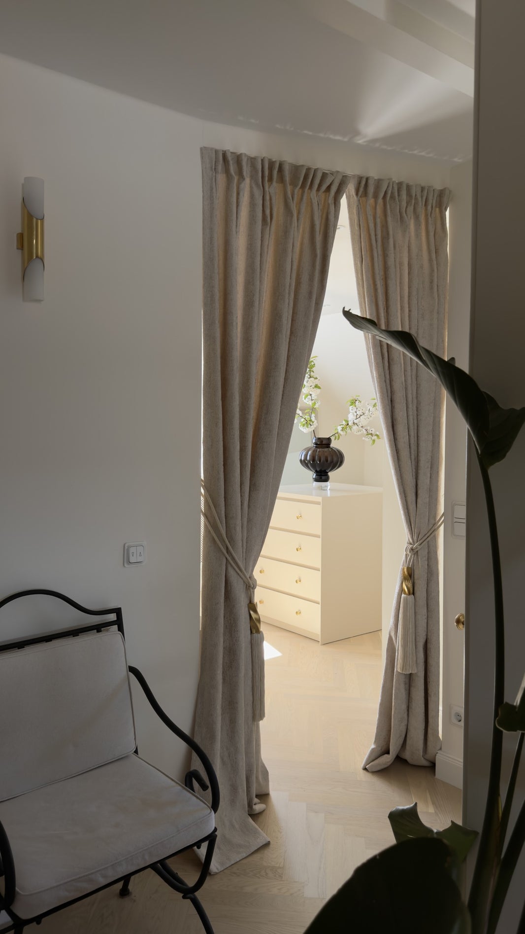 Ambient Cream curtains in a real home