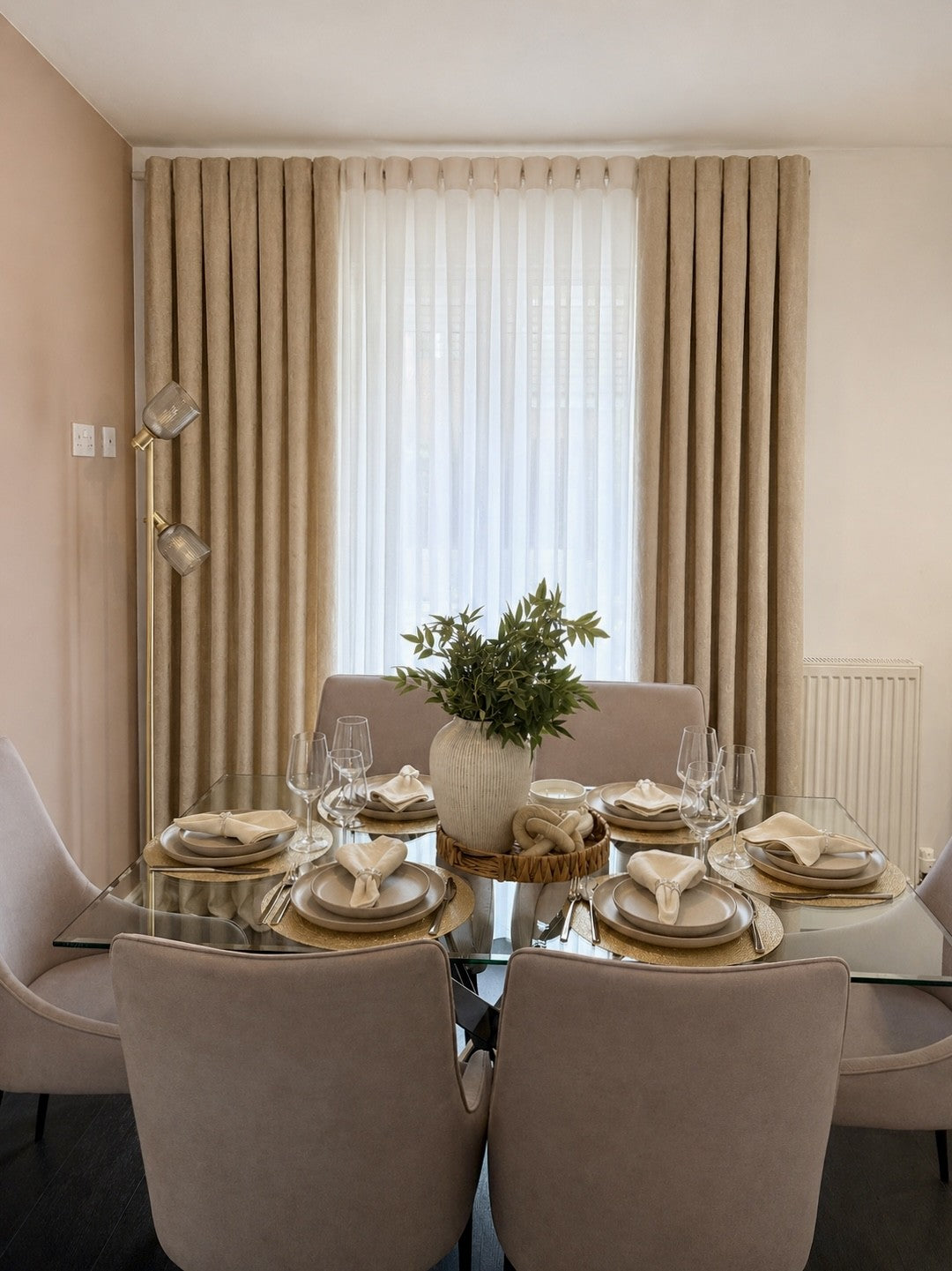 Ambient Cream curtains in a real home