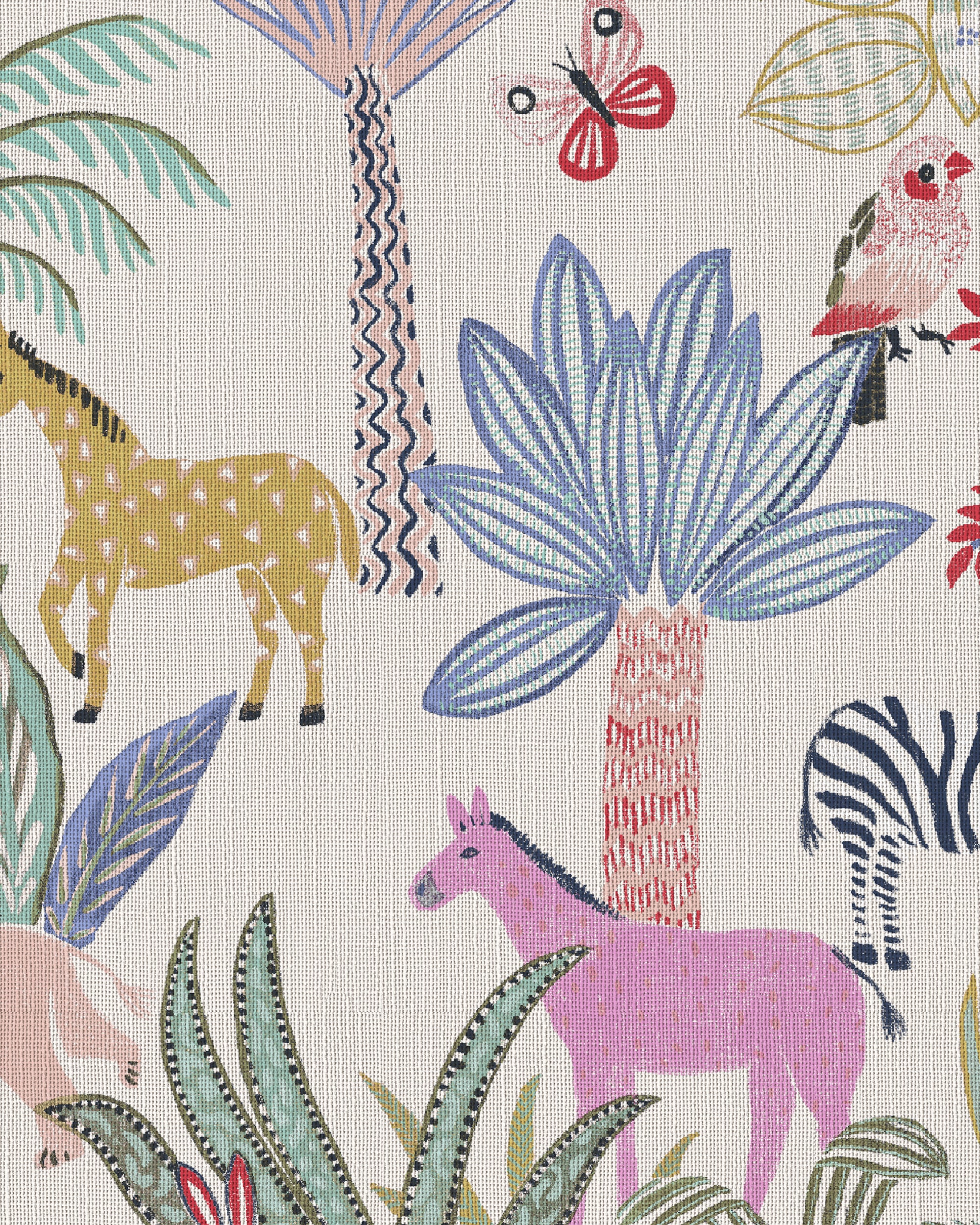 Tropical Patterned Kid's Custom Curtain