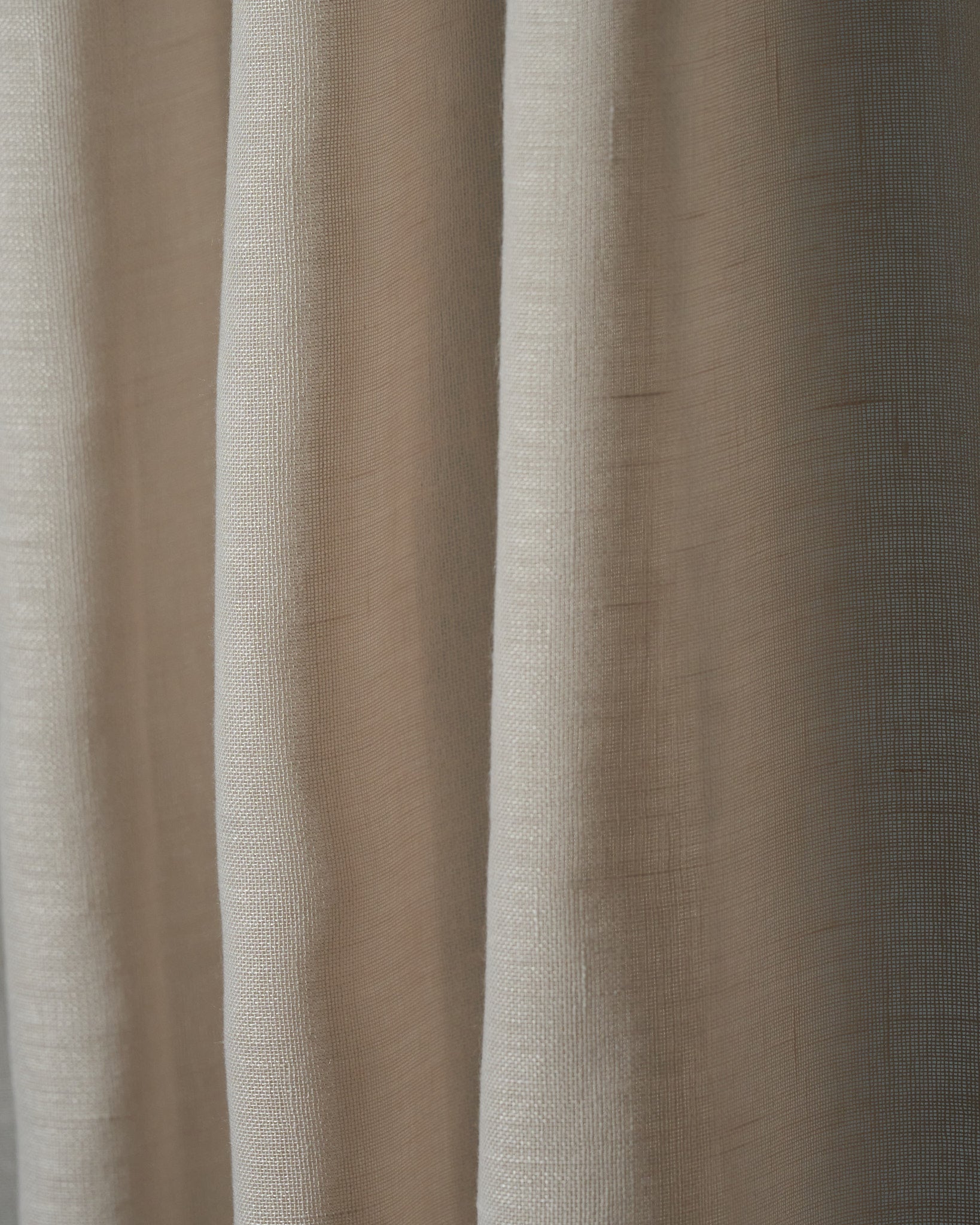 Yarn Linen Look Sheer Fabric Swatches