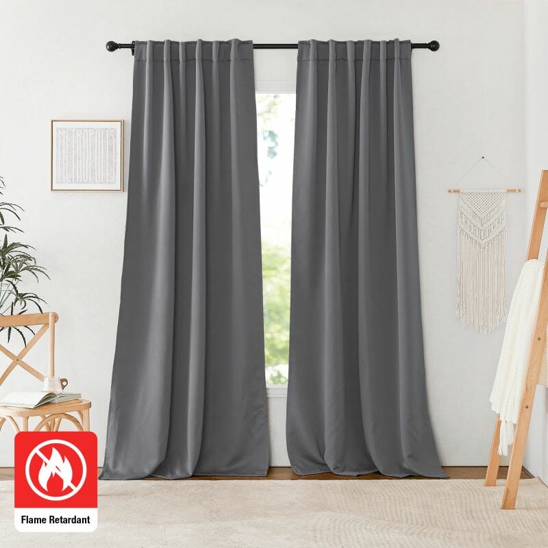 Frisian 4 Layer Flame Retardant Soundproof Thermal 100% Blackout Anti-Dust Heavyweight Custom Curtain