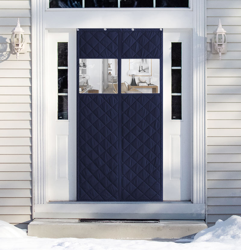 Oxford Thermal Insulated & Soundproof Custom Magnetic Door Curtain with PVC