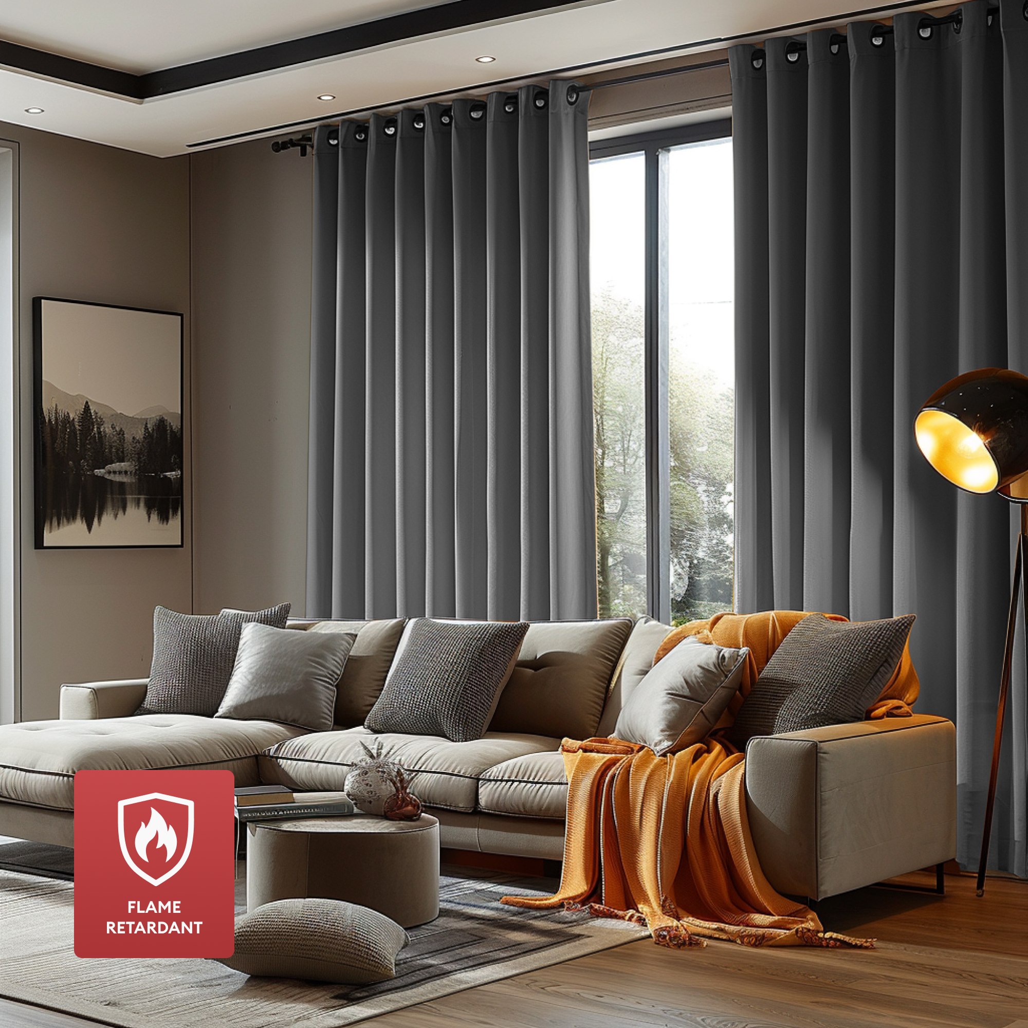 Frisian Custom Flame Retardant Curtain